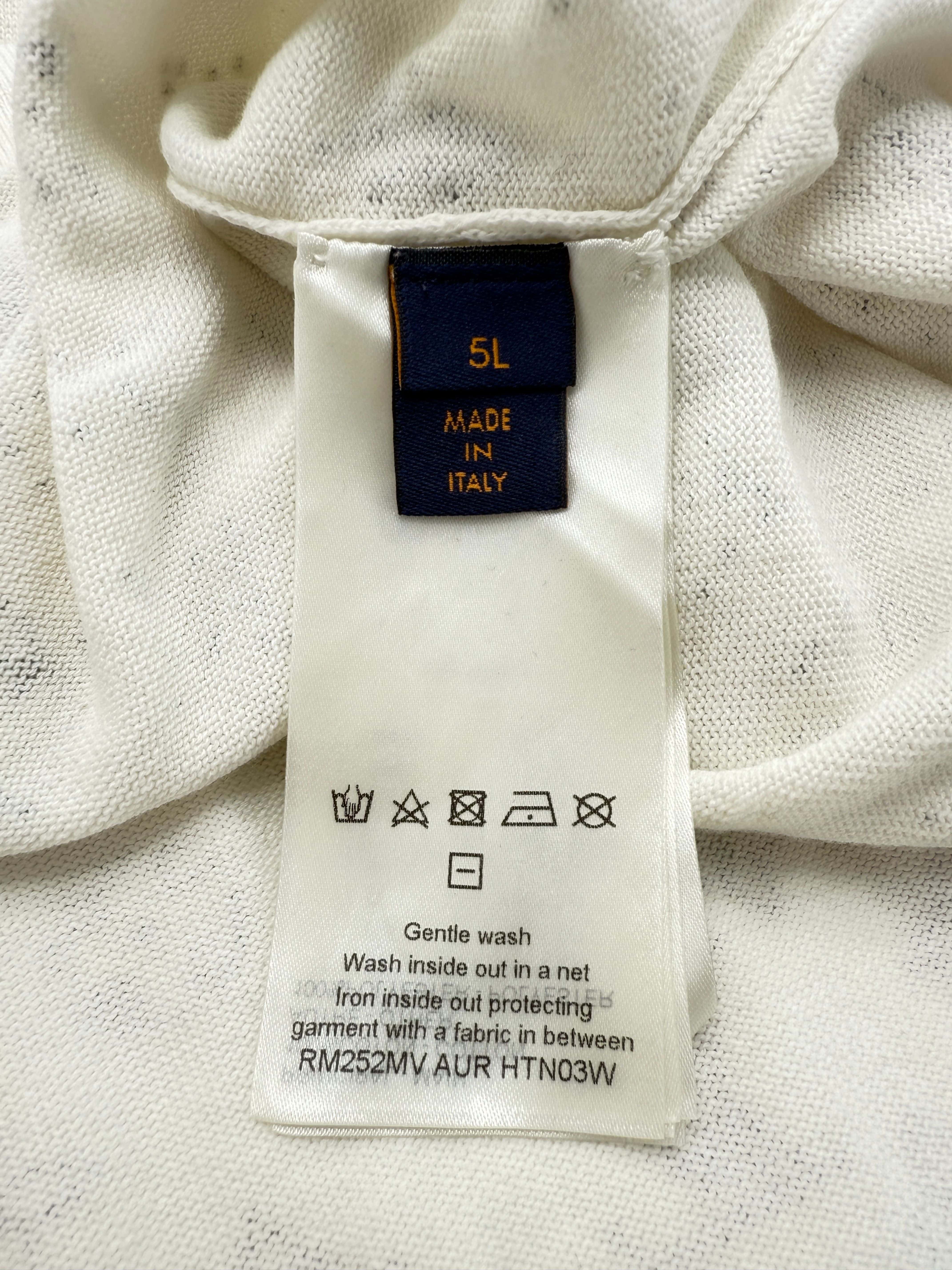 Louis Vuitton Monogram Gradient Embellished Short-Sleeved Crewneck - White Louis Vuitton