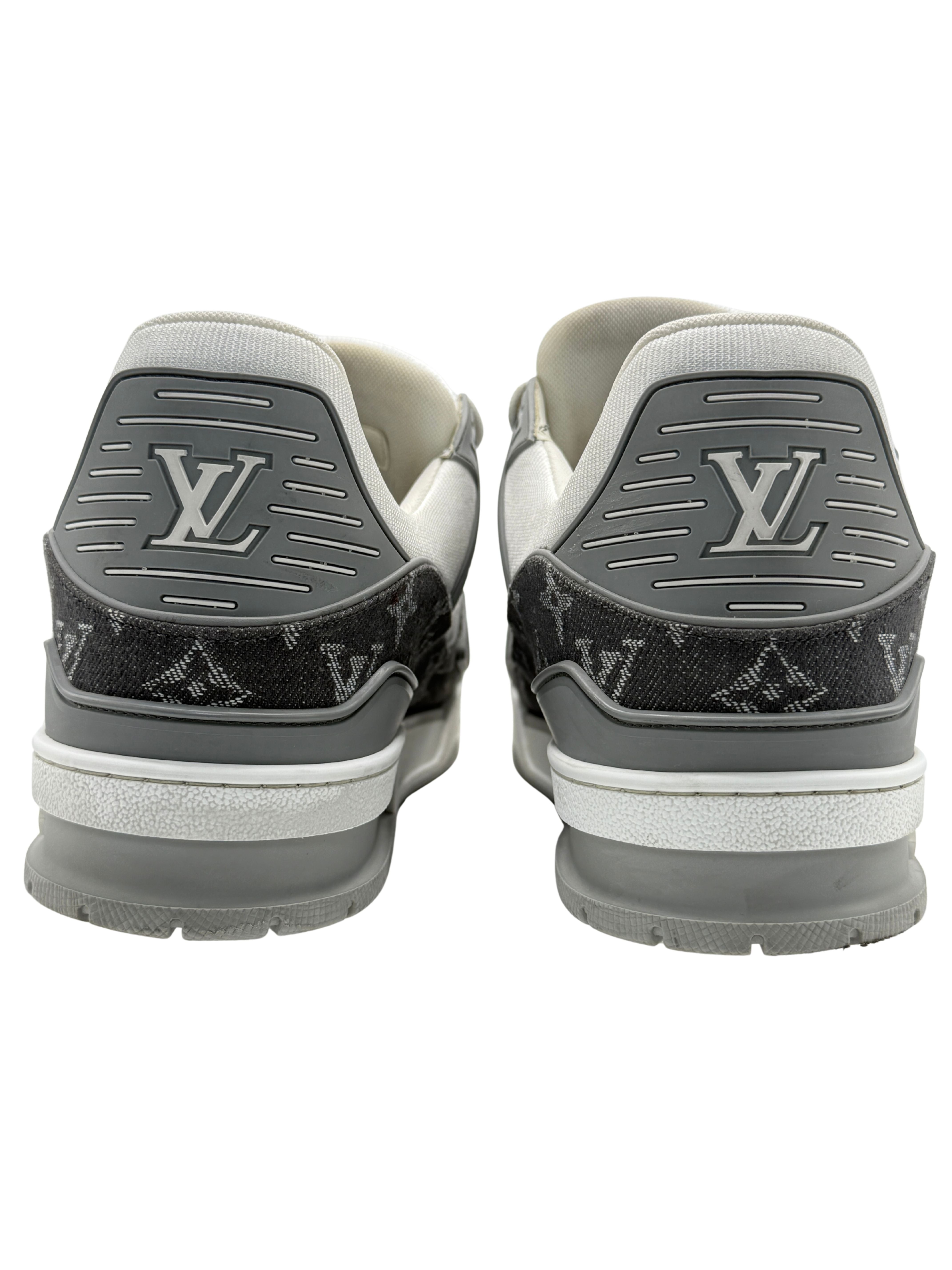 Louis Vuitton Monogram Denim LV Trainer - Grey Louis Vuitton