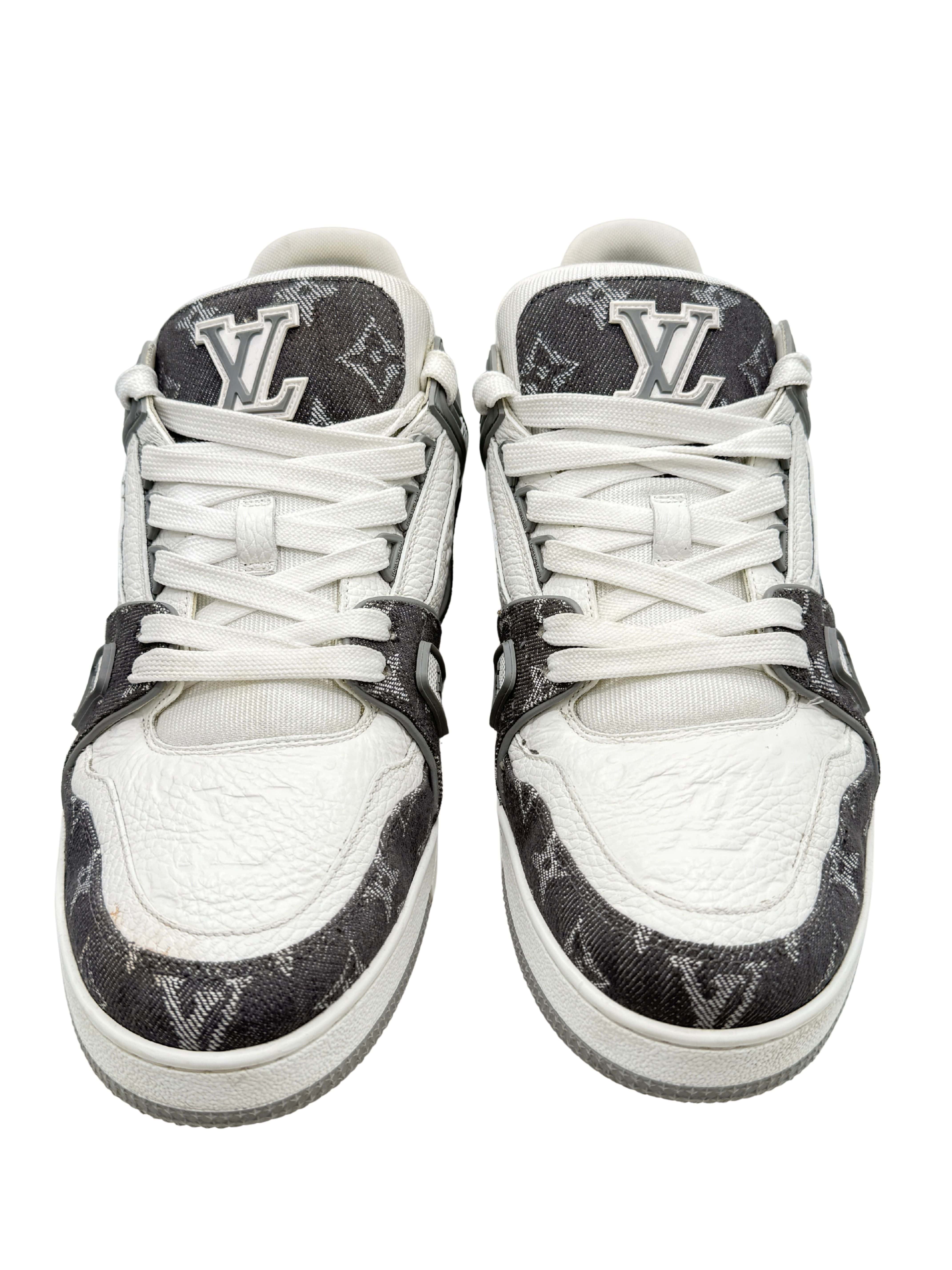 Louis Vuitton Monogram Denim LV Trainer - Grey Louis Vuitton
