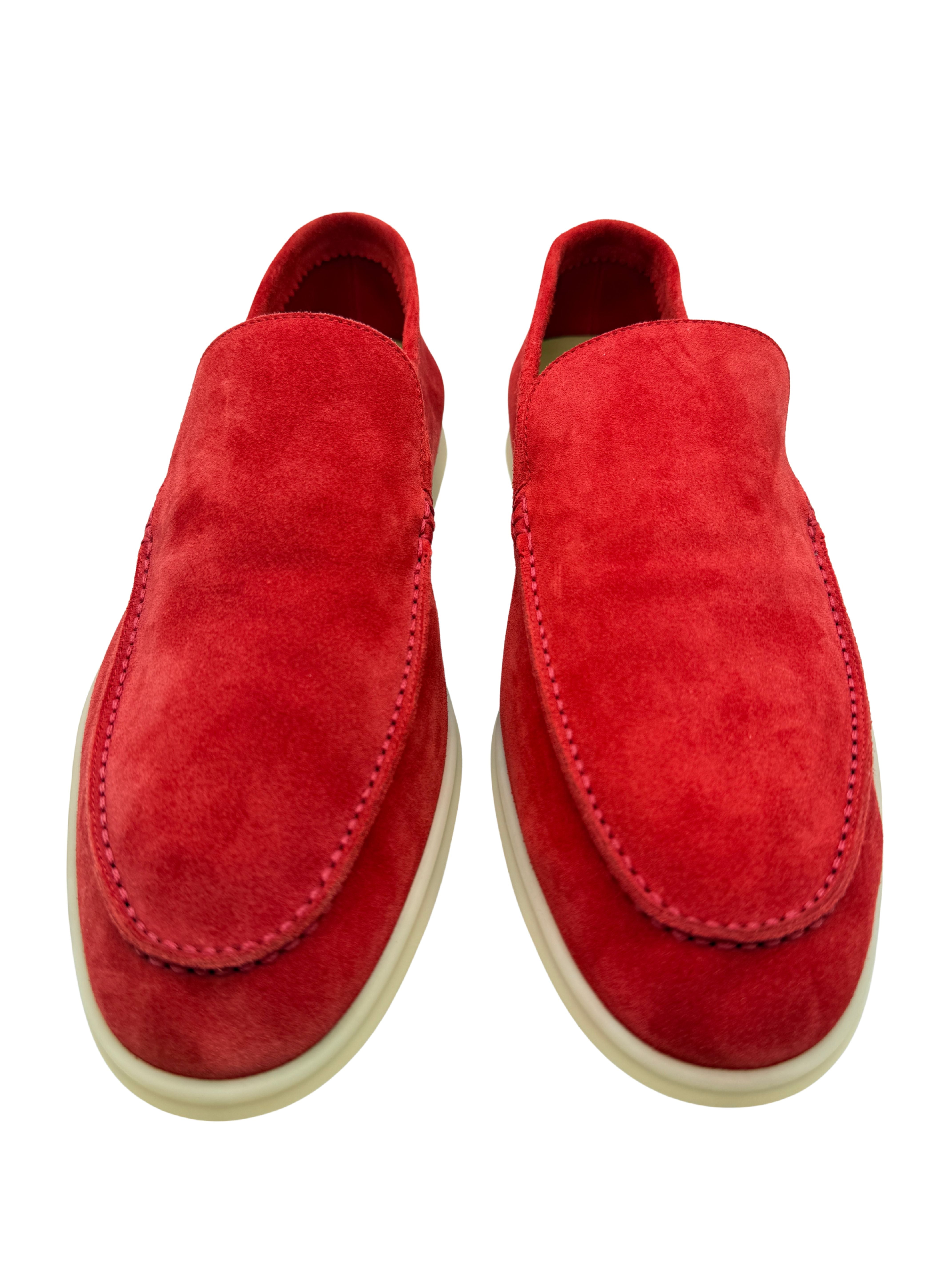 Loro Piana Summer Walk Monte Carlo Exclusive Loafer - Red (Unused) Loro Piana