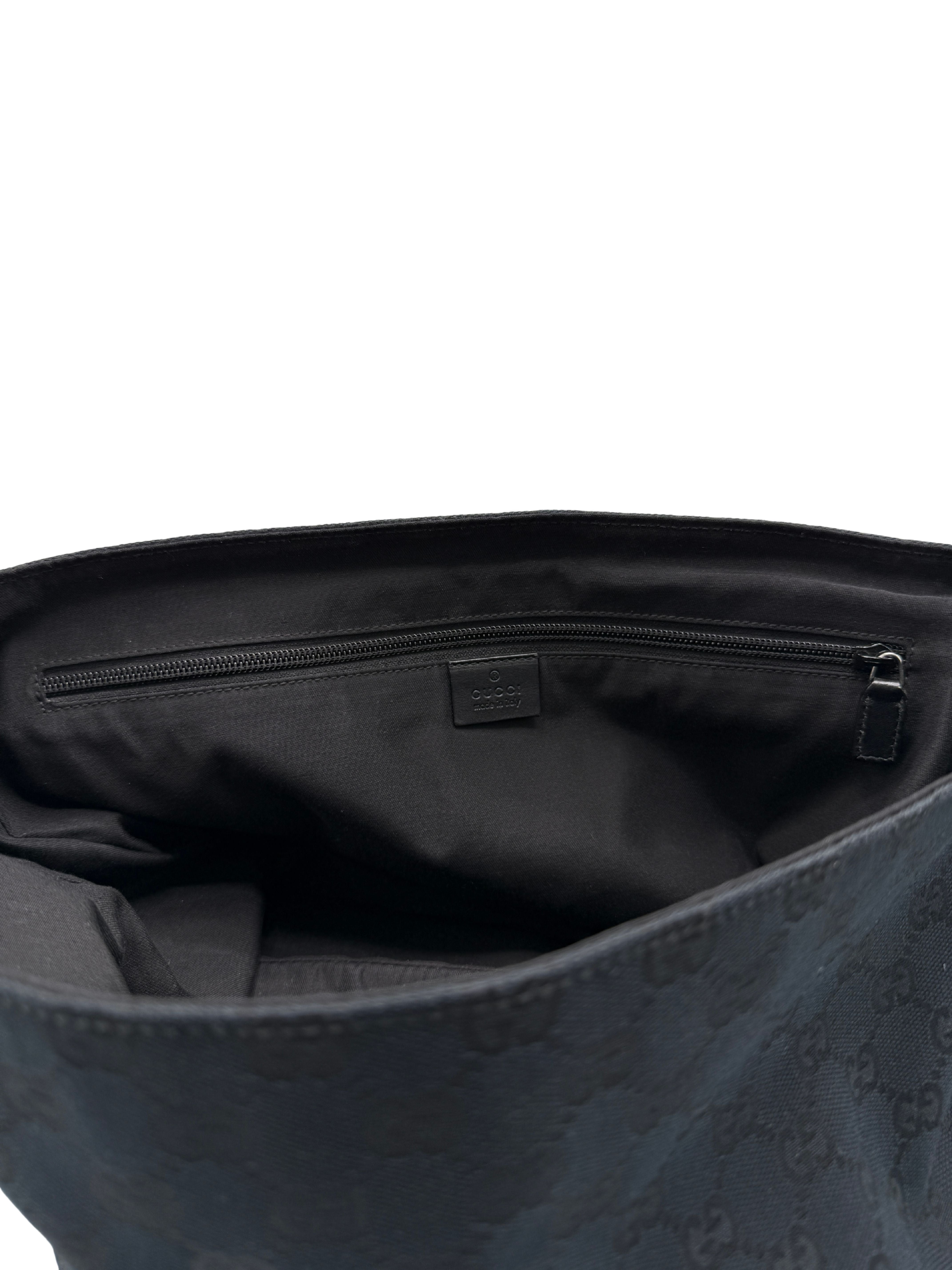 Gucci GG Canvas Messenger Bag - Black Gucci