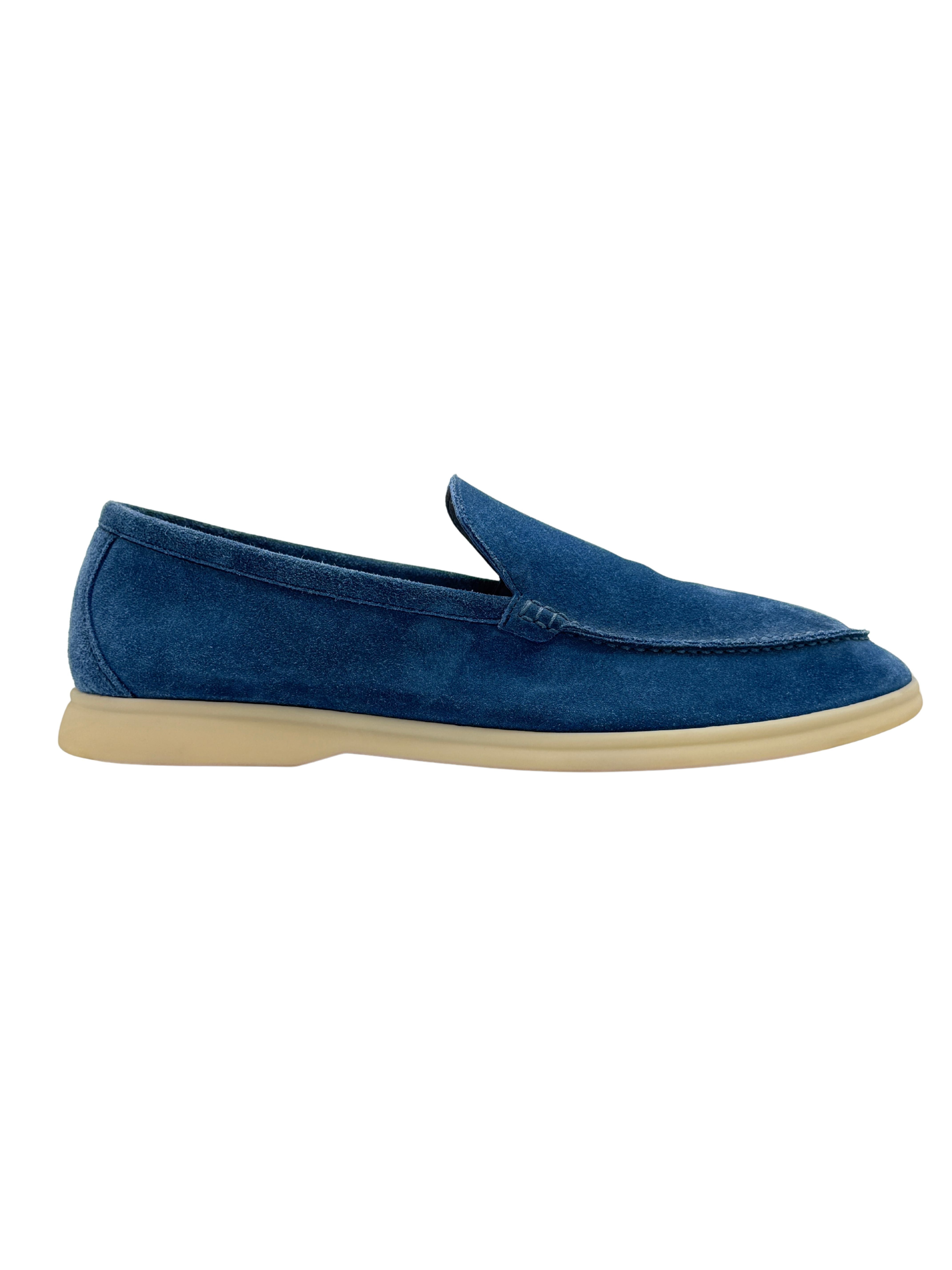 Loro Piana Summer Walk Suede Loafer - Blue Loro Piana