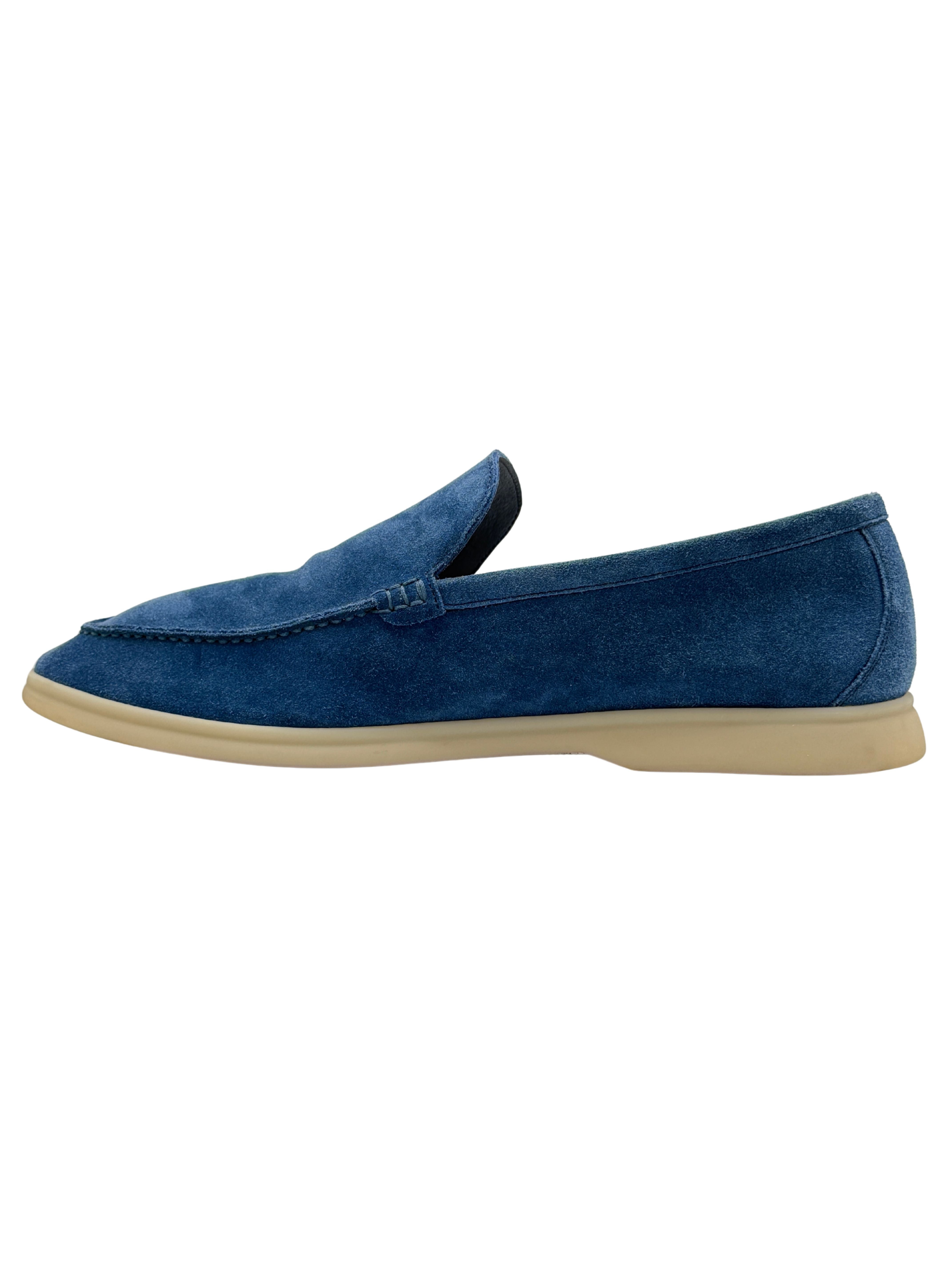 Loro Piana Summer Walk Suede Loafer - Blue Loro Piana
