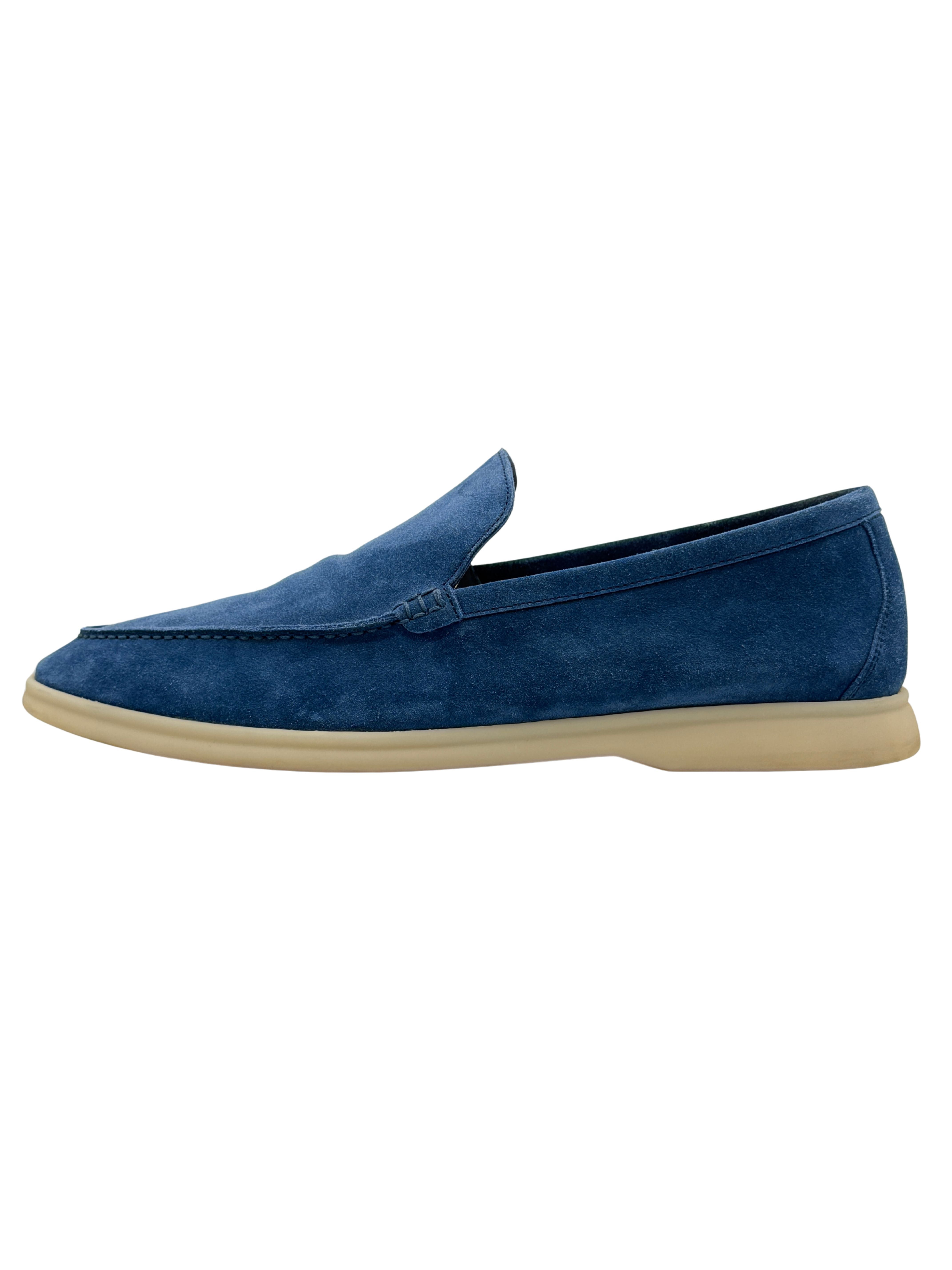 Loro Piana Summer Walk Suede Loafer - Blue Loro Piana