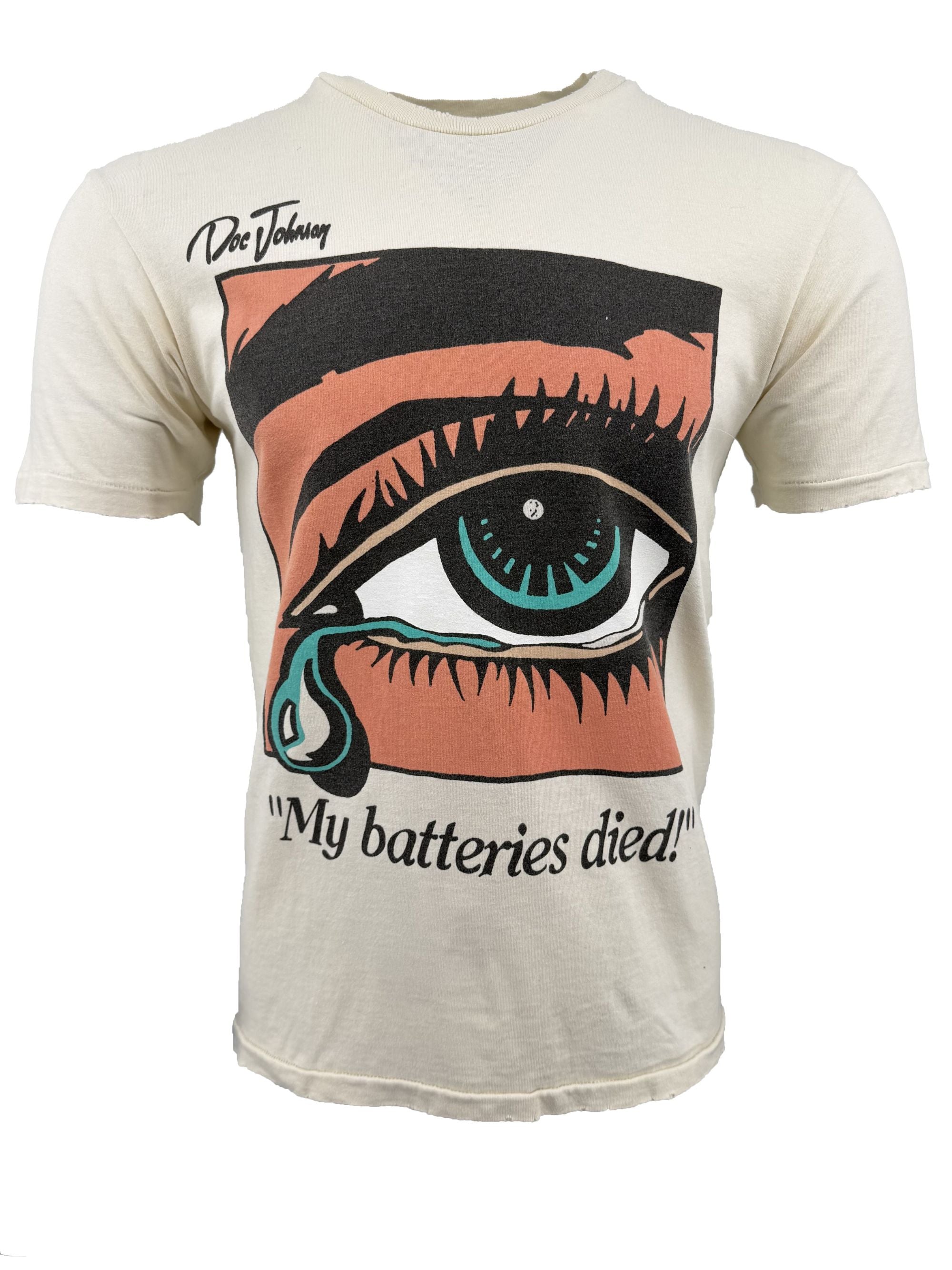 Gallery Dept Dead Batteries Tee - Cream Gallery Dept