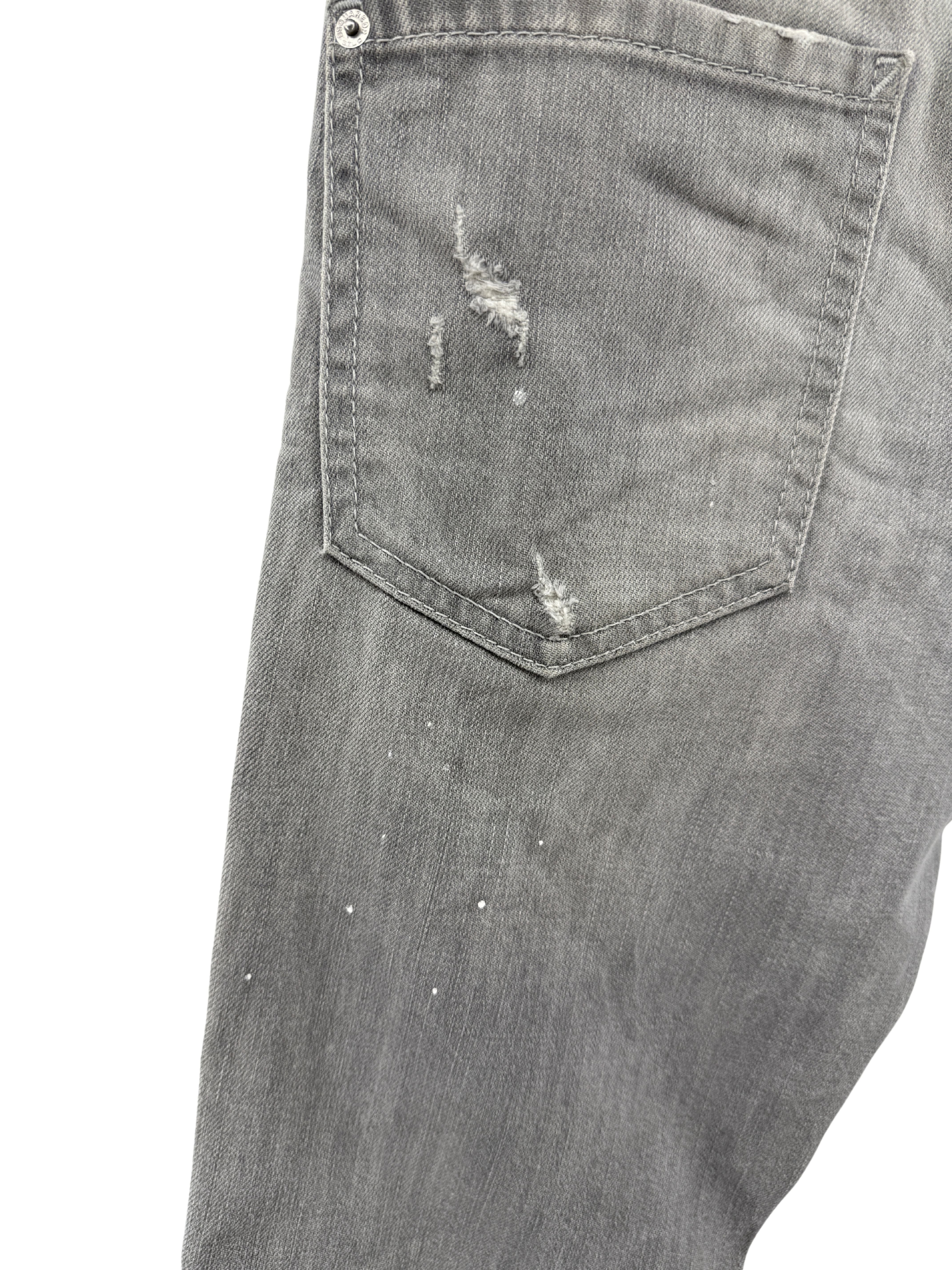 Dsquared2 Distressed Slim-Fit Jeans - Grey Dsquared2