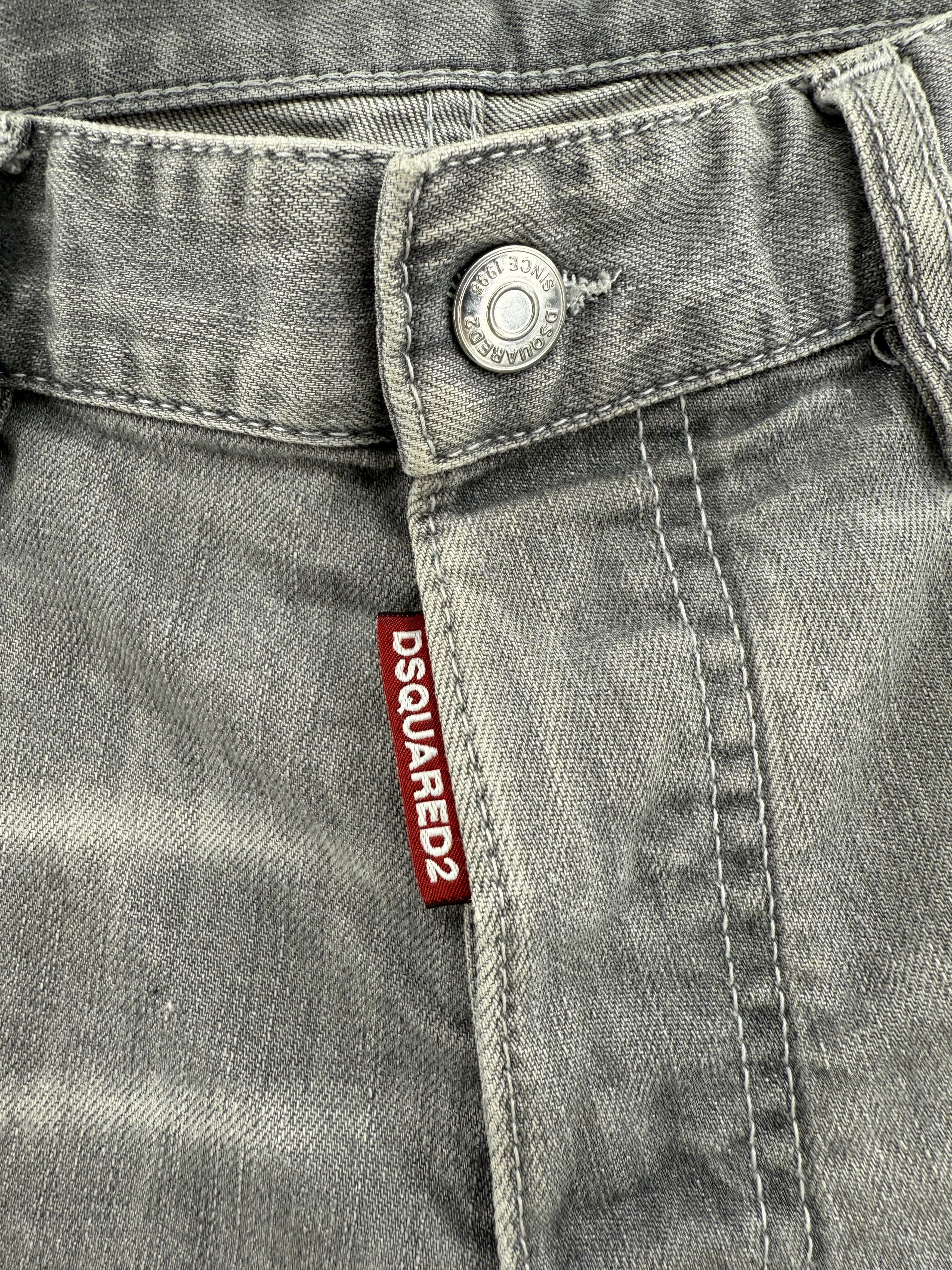 Dsquared2 Distressed Slim-Fit Jeans - Grey Dsquared2