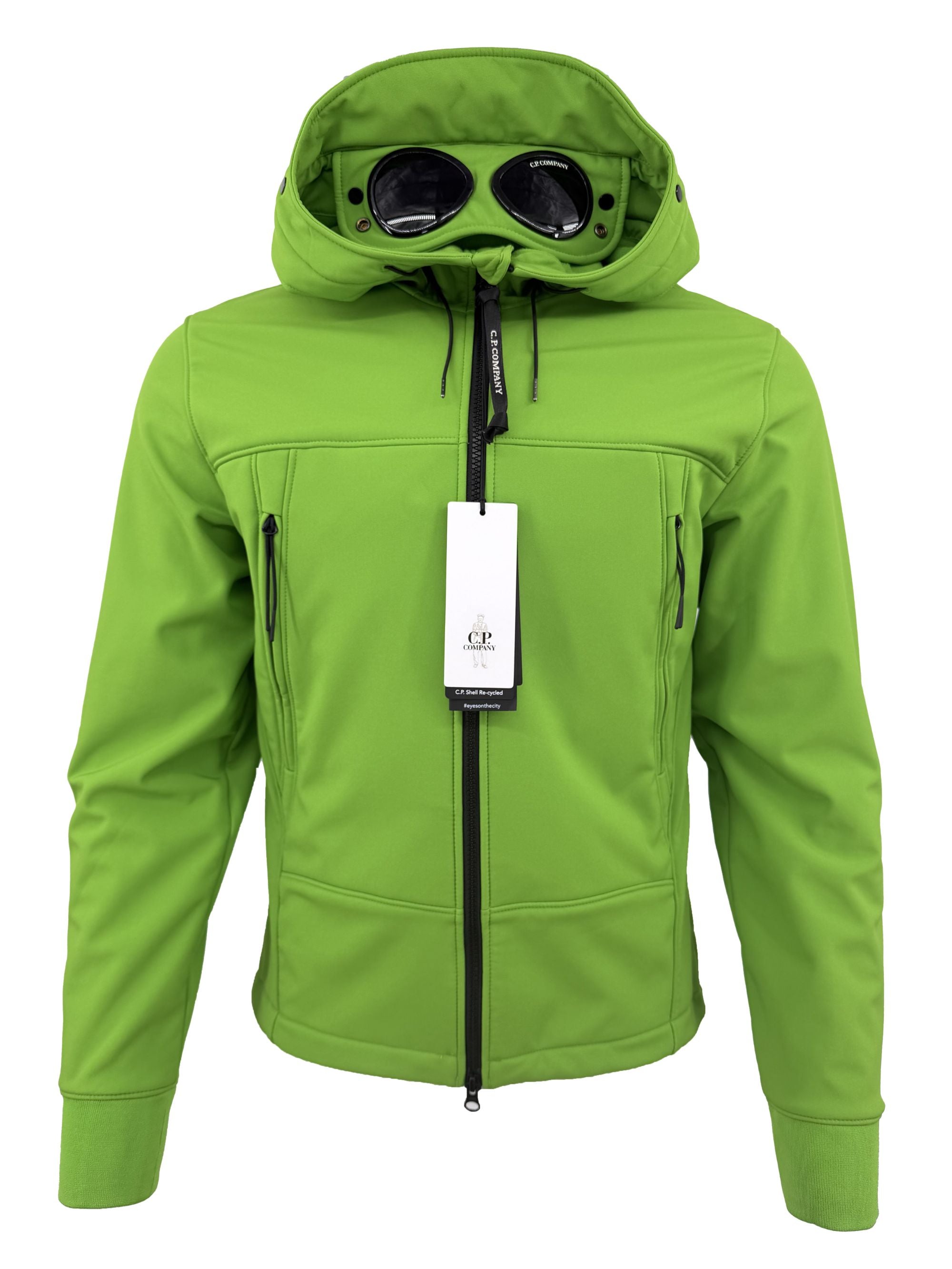 CP Company Soft Shell Goggle Jacket - Green (Unused) C.P. Company