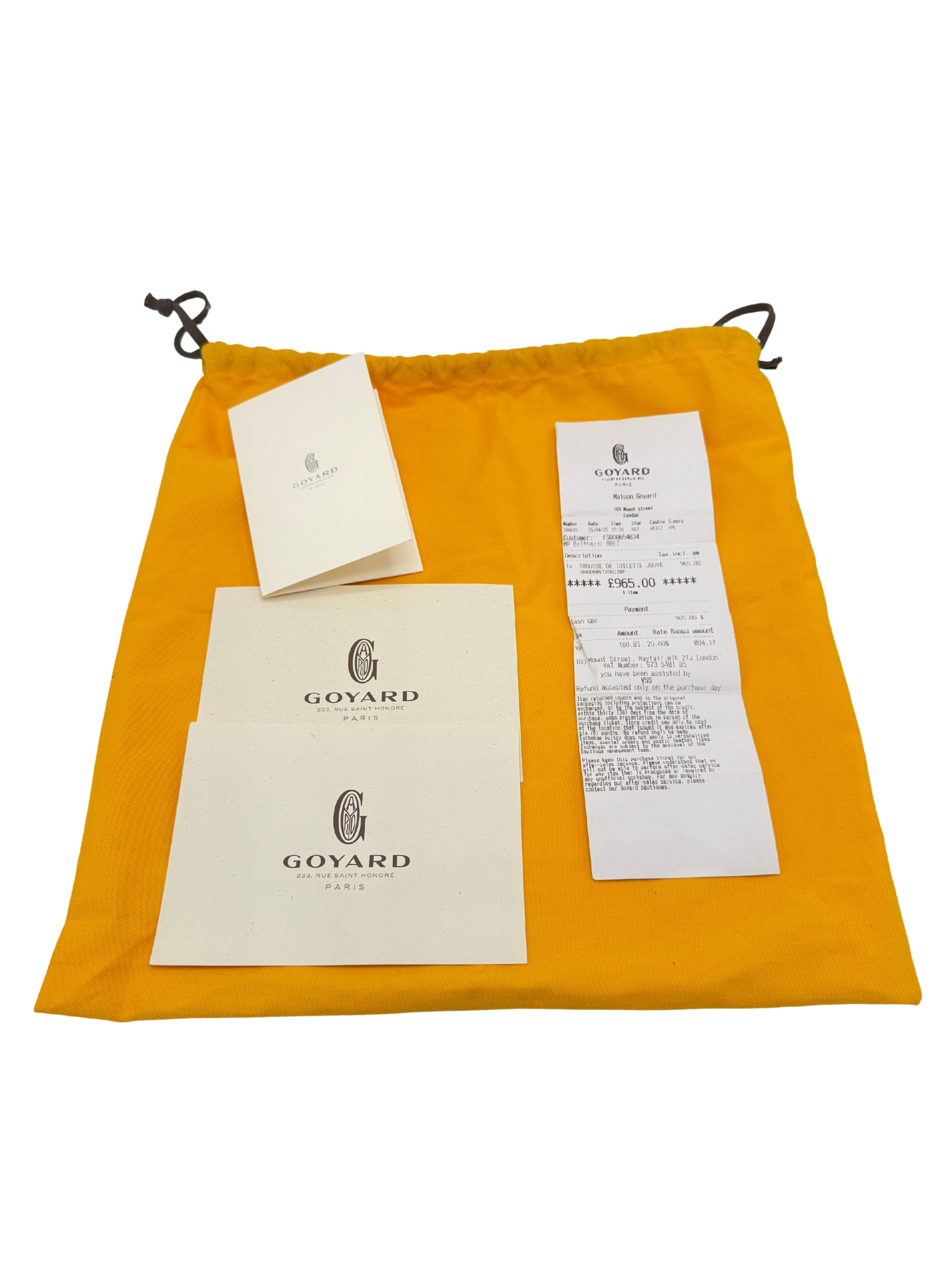 Goyard Jouvence MM Toiletry Bag - Yellow Goyard
