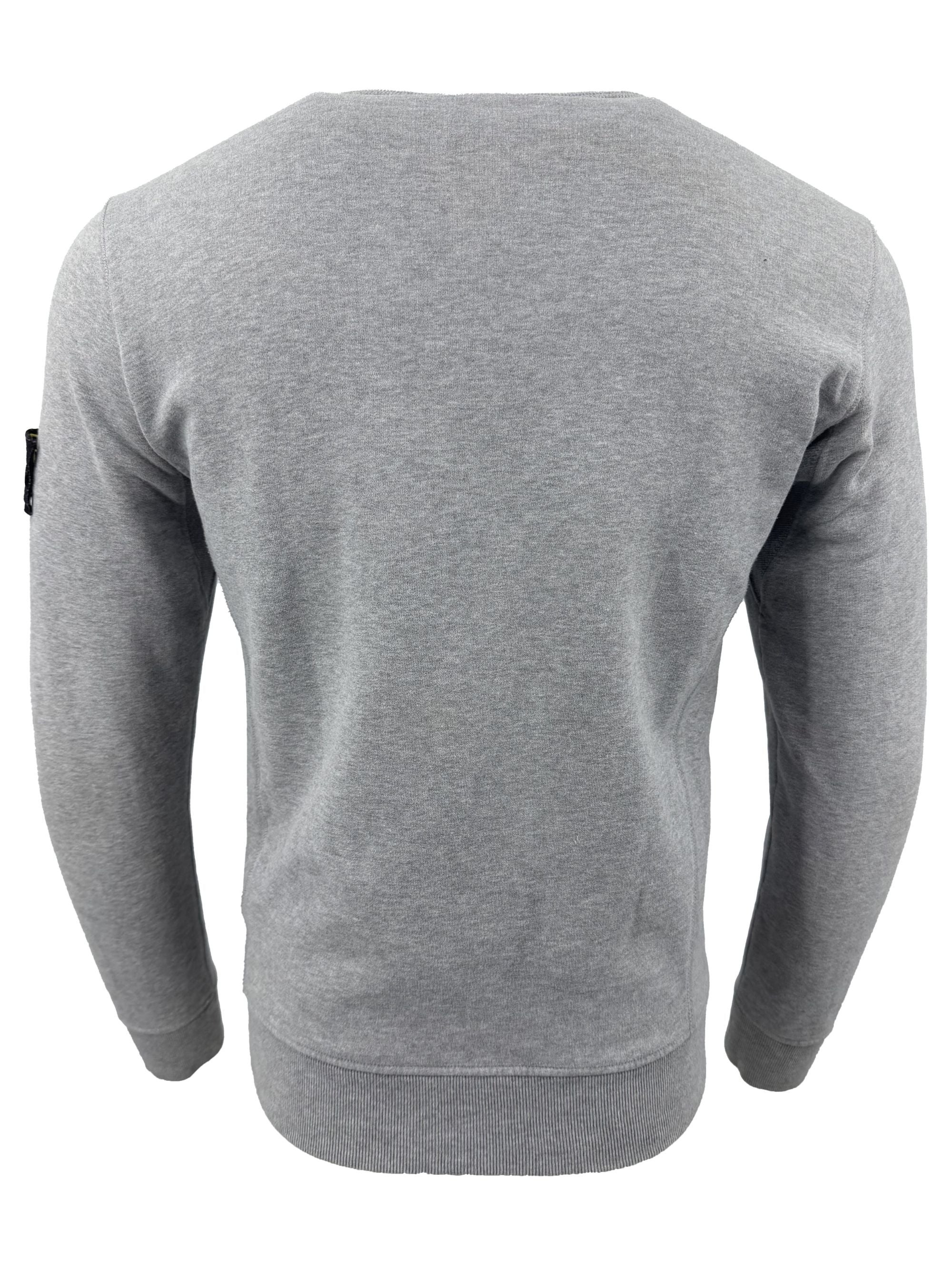 Stone Island Badge Sweatshirt - Grey Stone Island