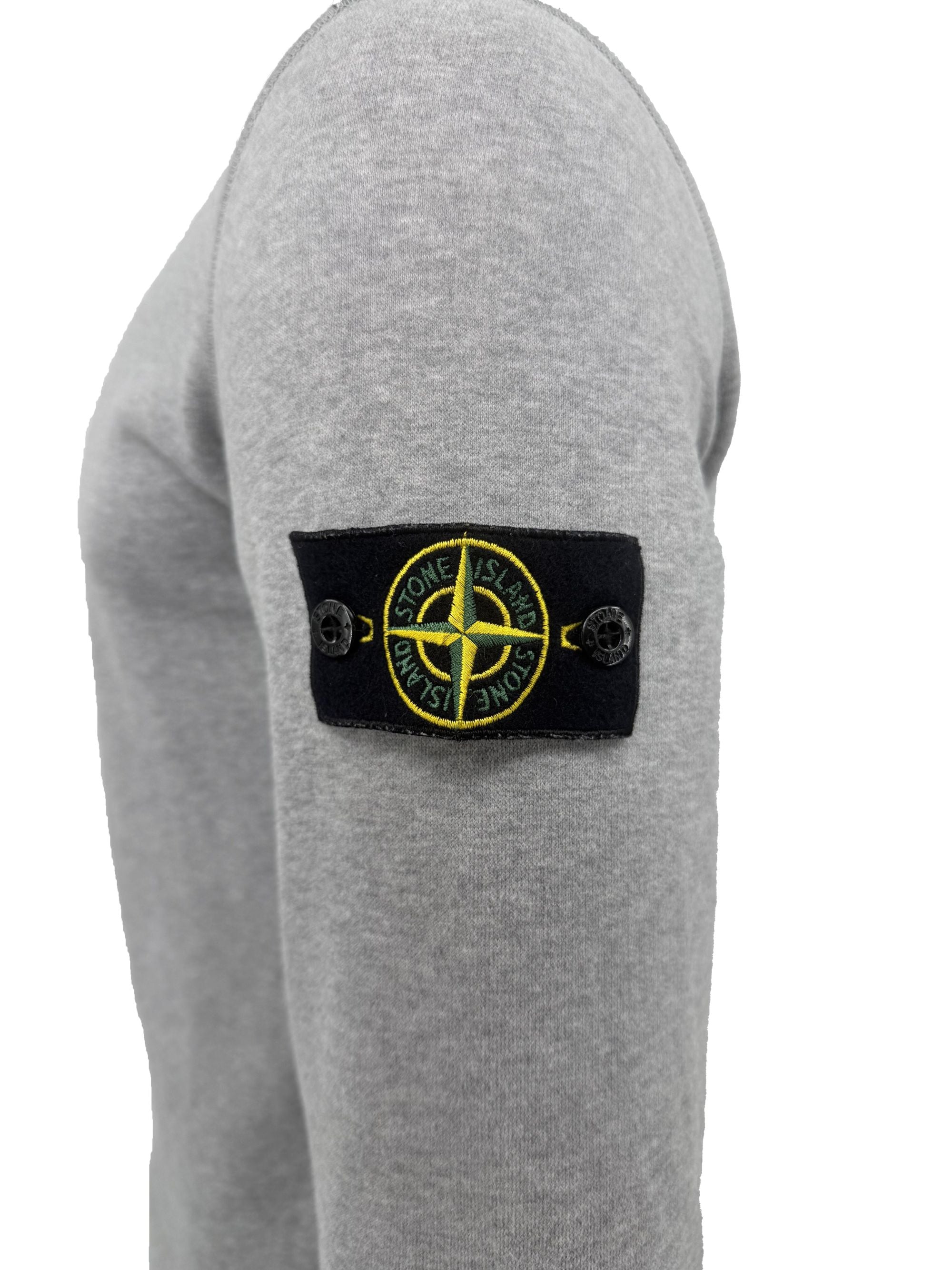 Stone Island Badge Sweatshirt - Grey Stone Island