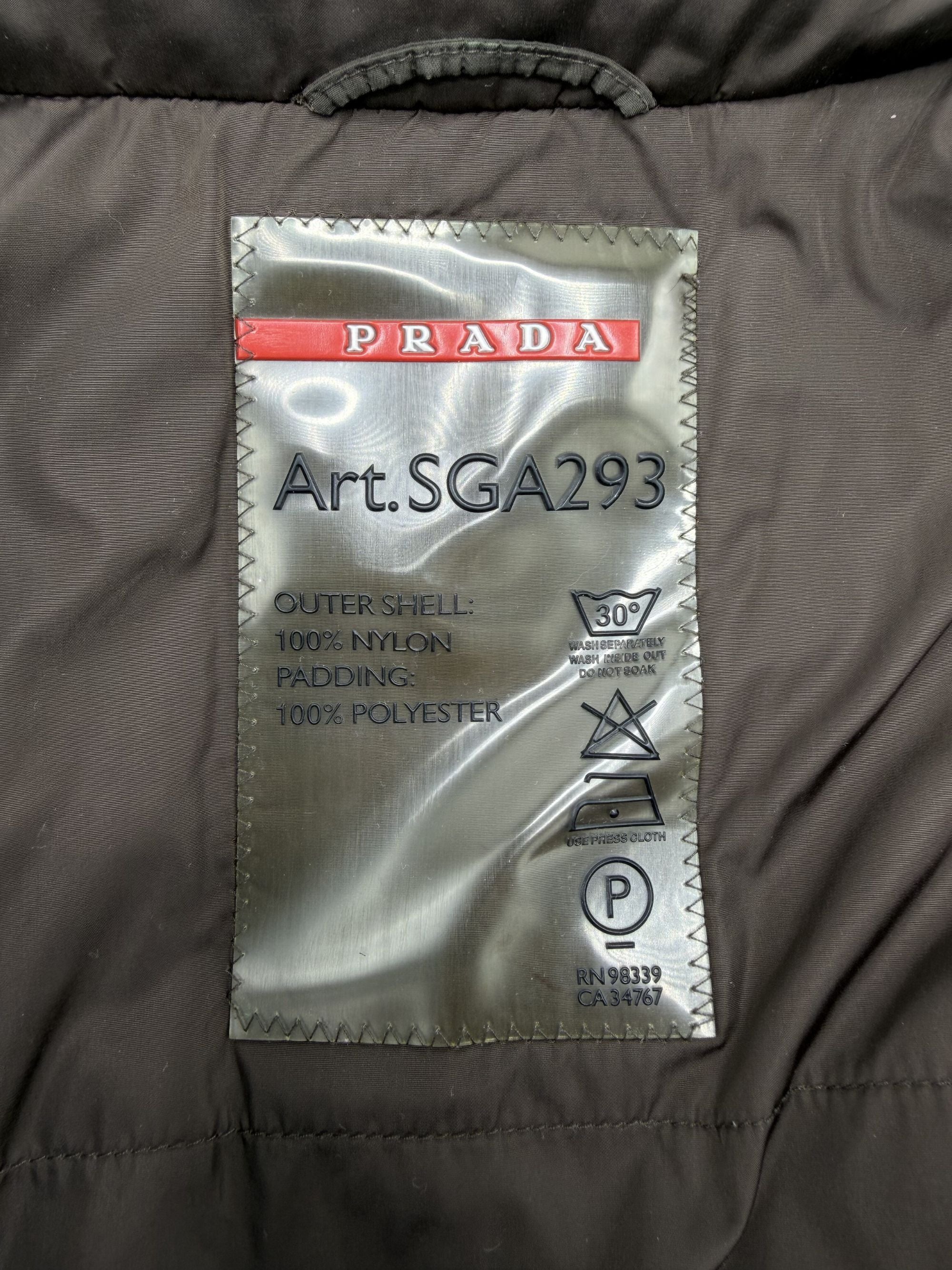 Prada Quilted Down Jacket - Khaki Prada