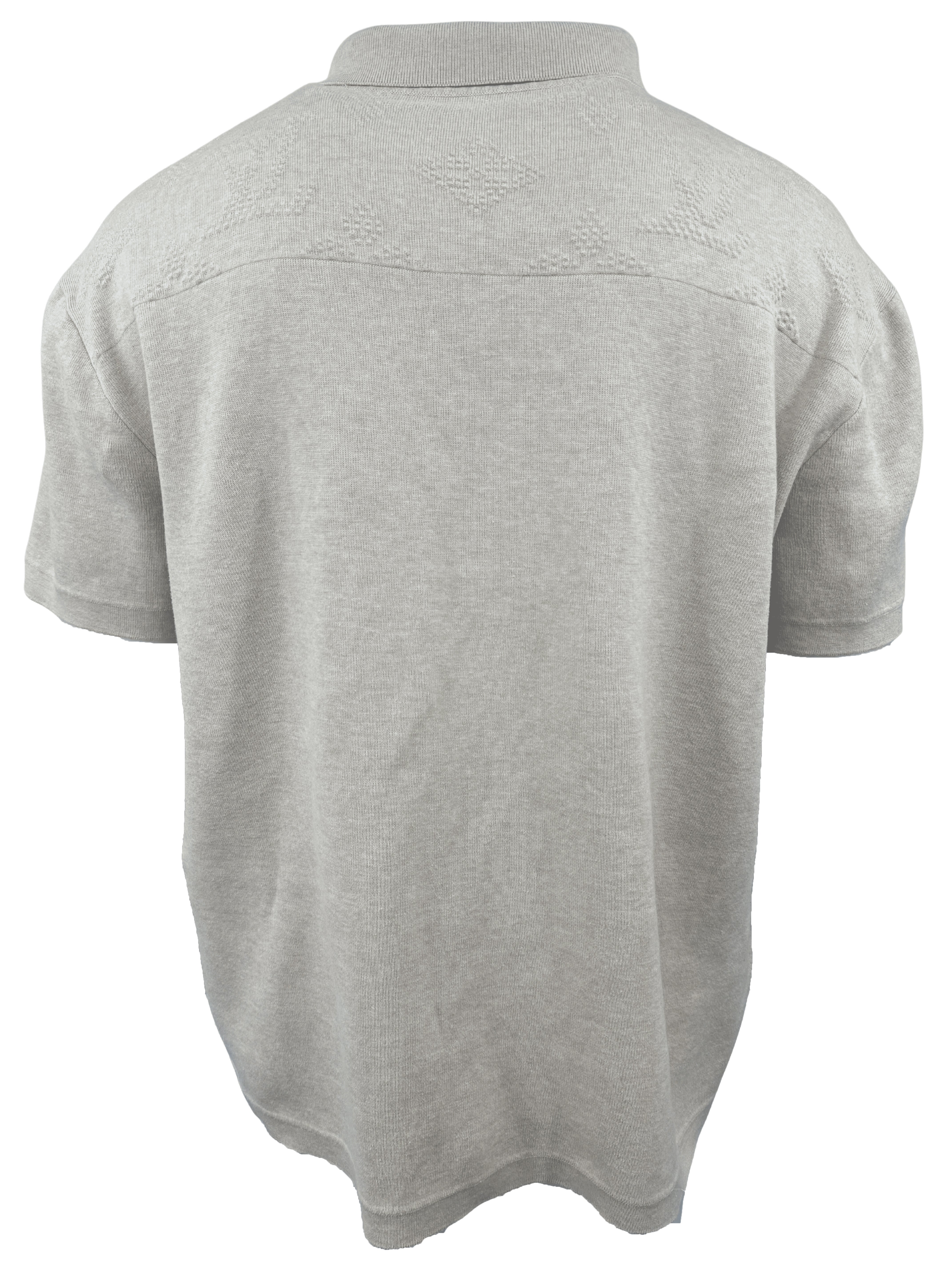 Louis Vuitton Monogram Embossed Short-Sleeved Knit Shirt - Cream