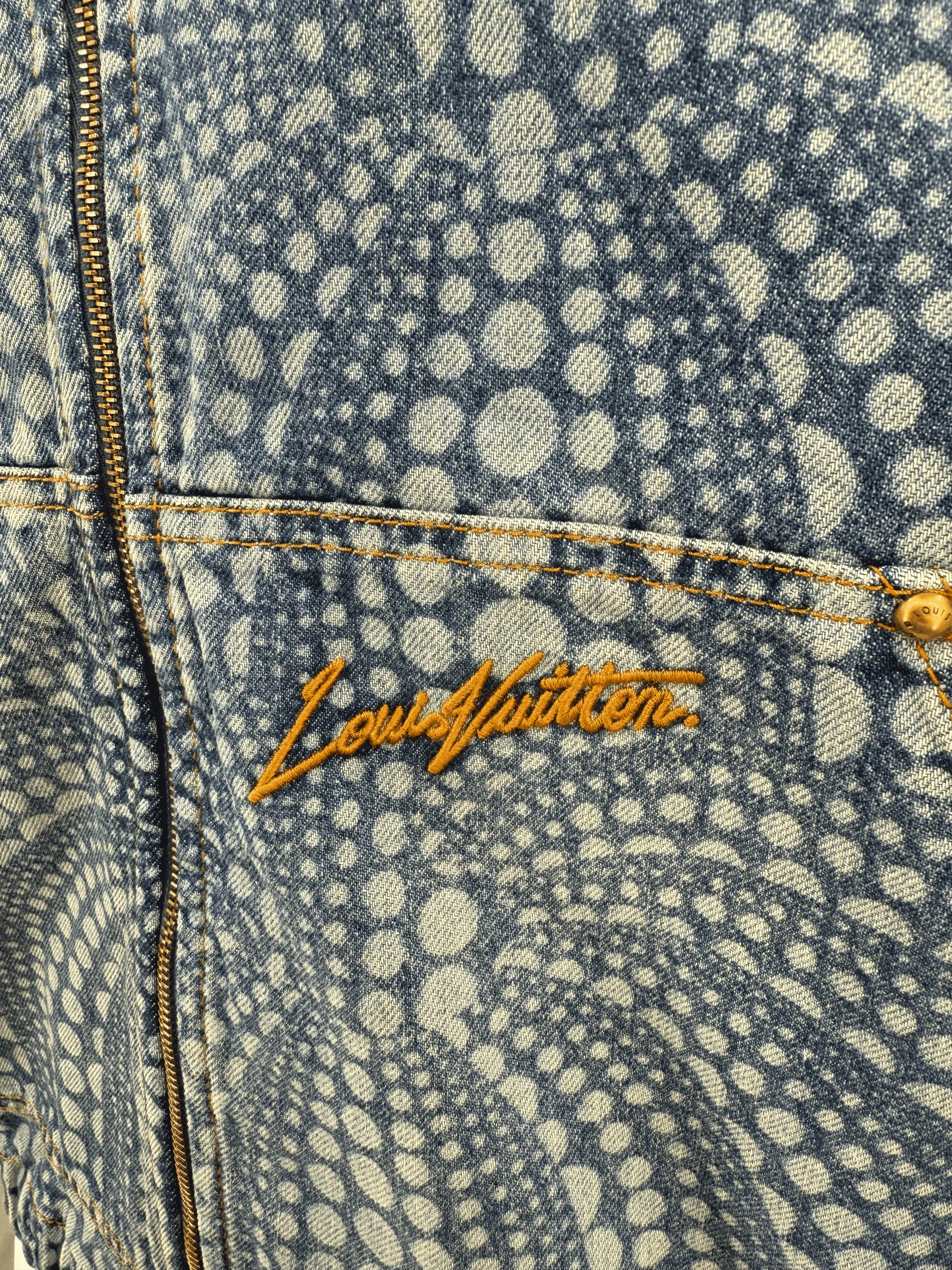 Louis Vuitton x Yayoi Kusama Denim Jacket - Blue (Unused)