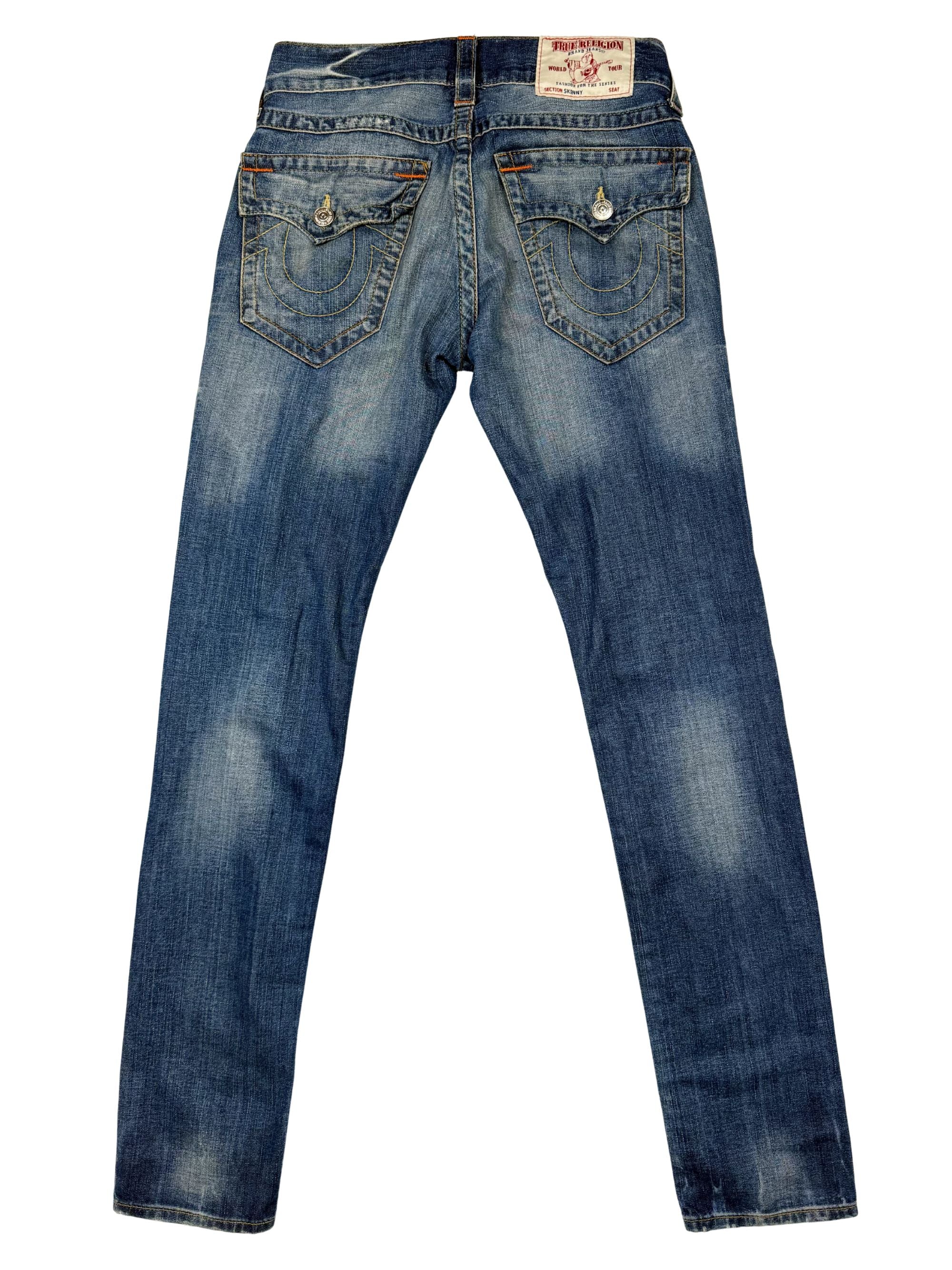 True Religion Tidy Biker Jeans - Blue True Religion