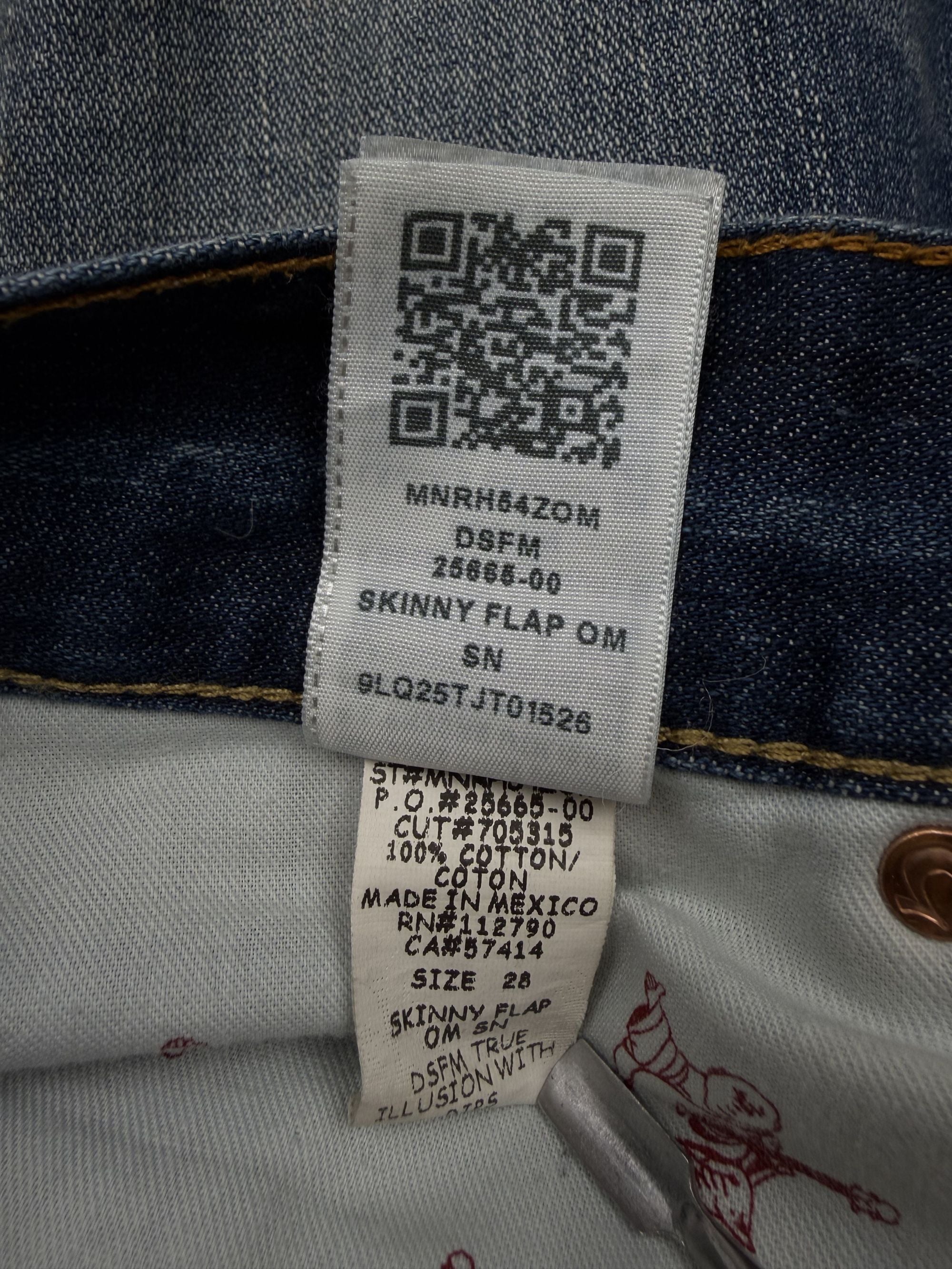 True Religion Tidy Biker Jeans - Blue True Religion