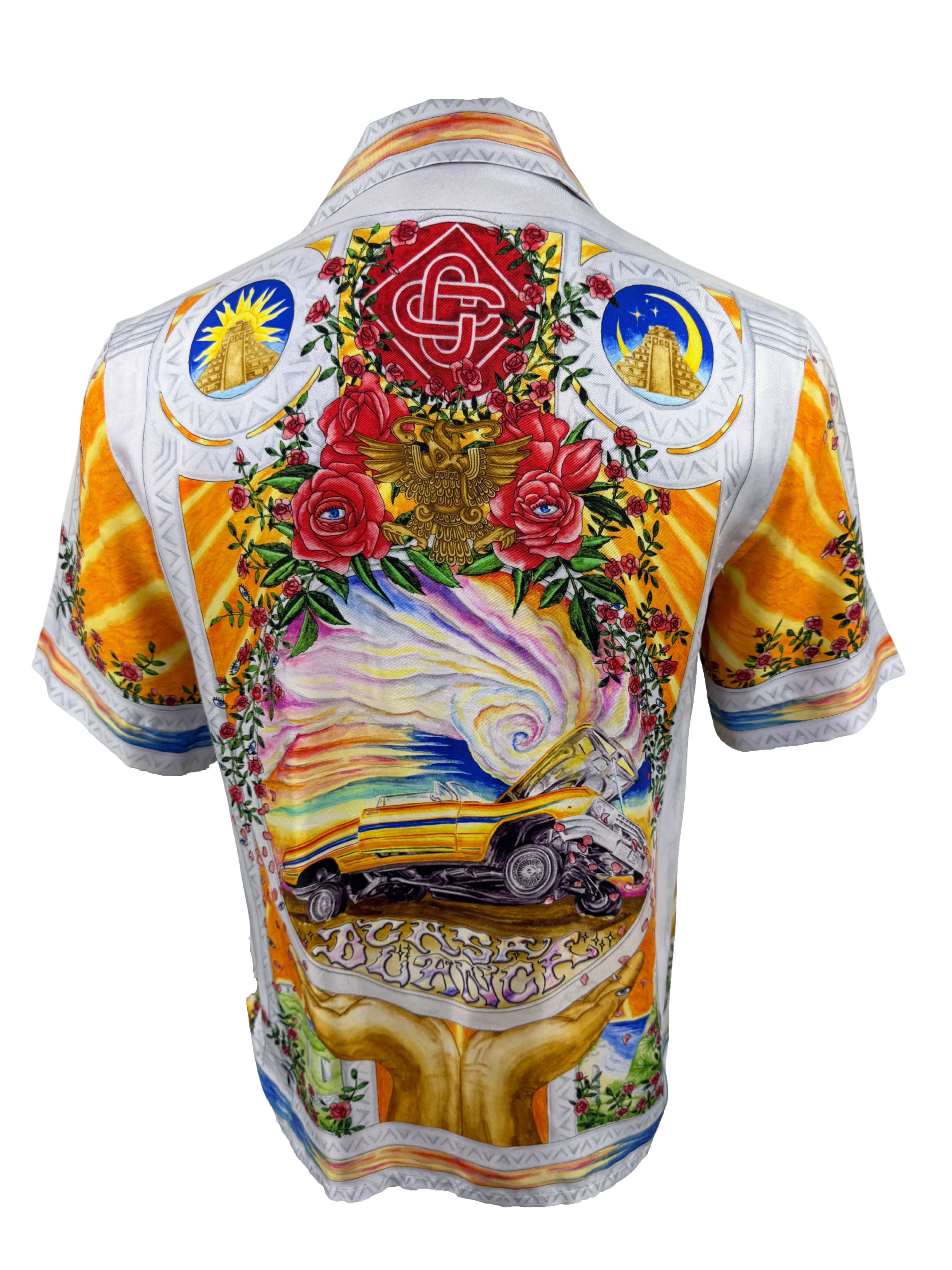 Casablanca Cuban Silk Shirt - Orange Casablanca