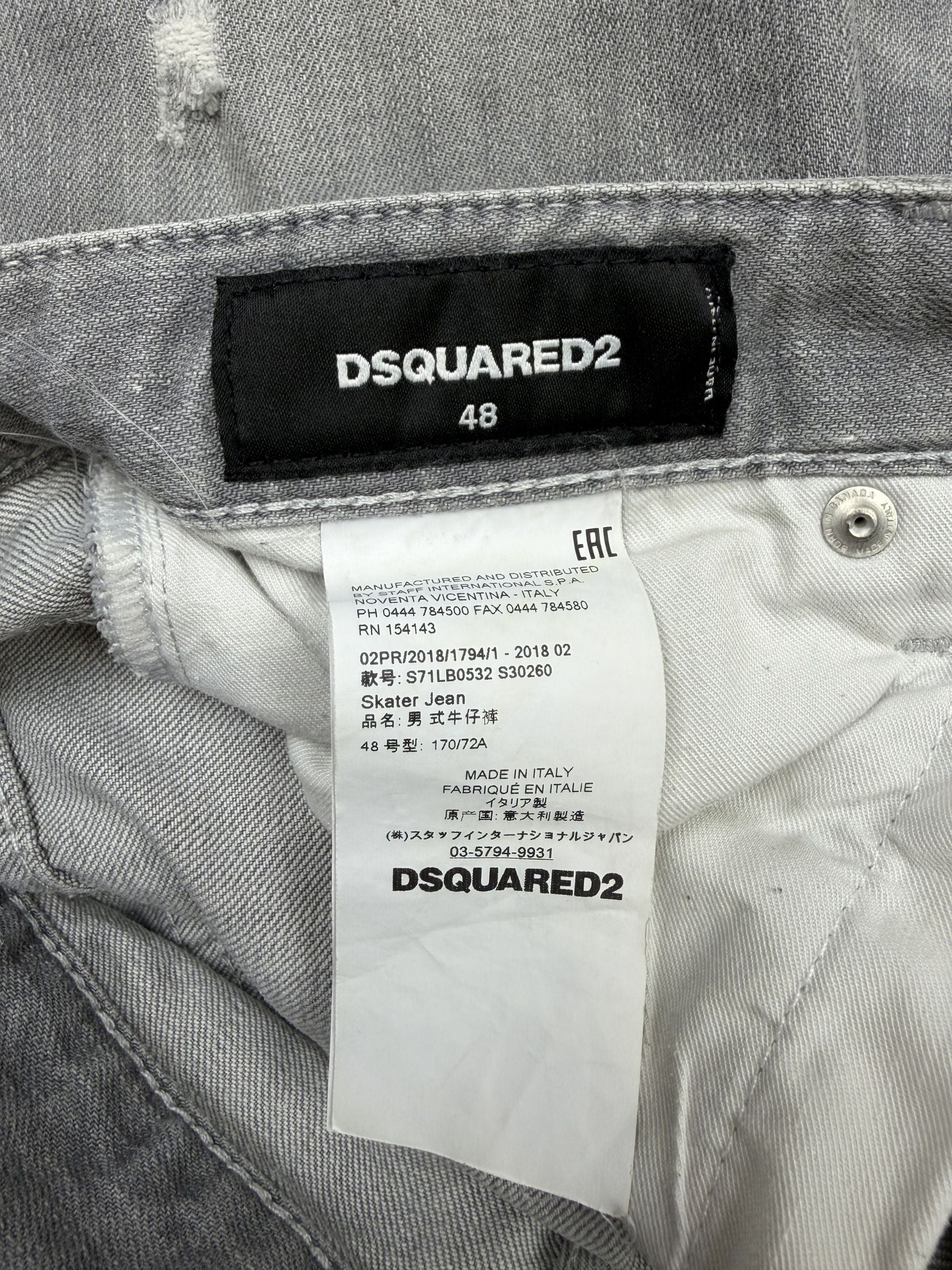DSquared2 Distressed Jeans - Grey Dsquared2
