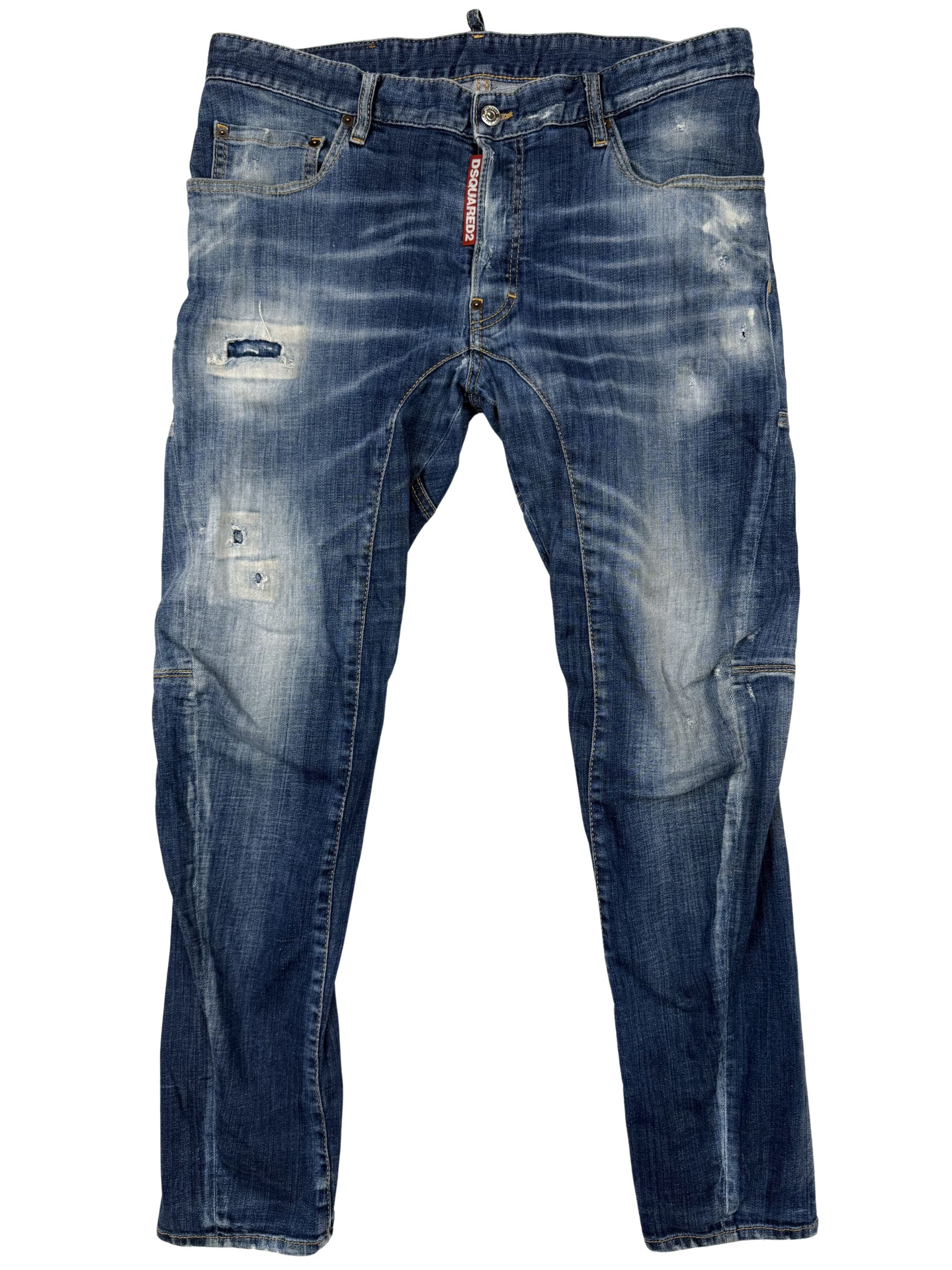 DSquared2 Distressed Denim Jeans - Blue Dsquared2