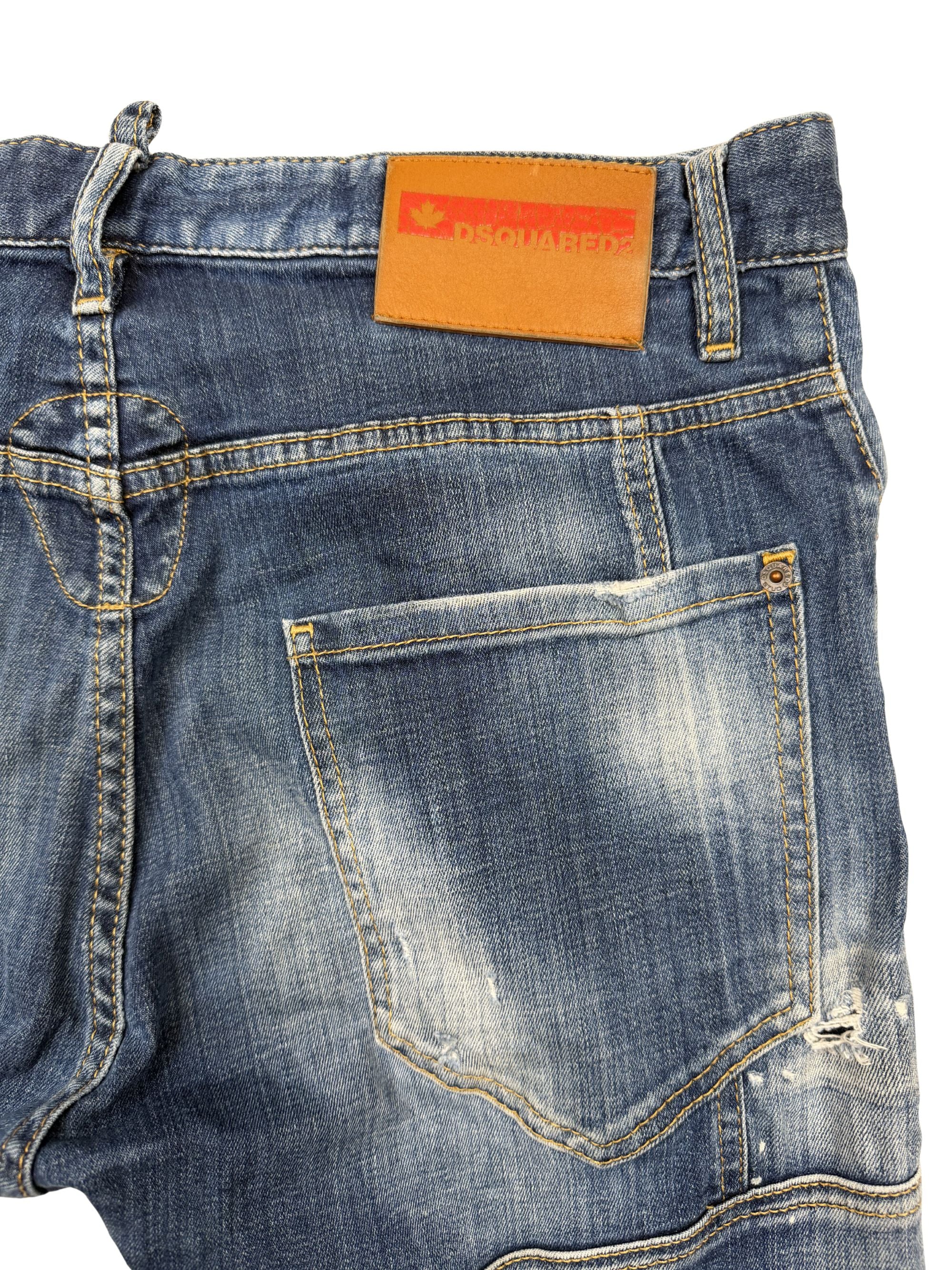 DSquared2 Distressed Denim Jeans - Blue Dsquared2