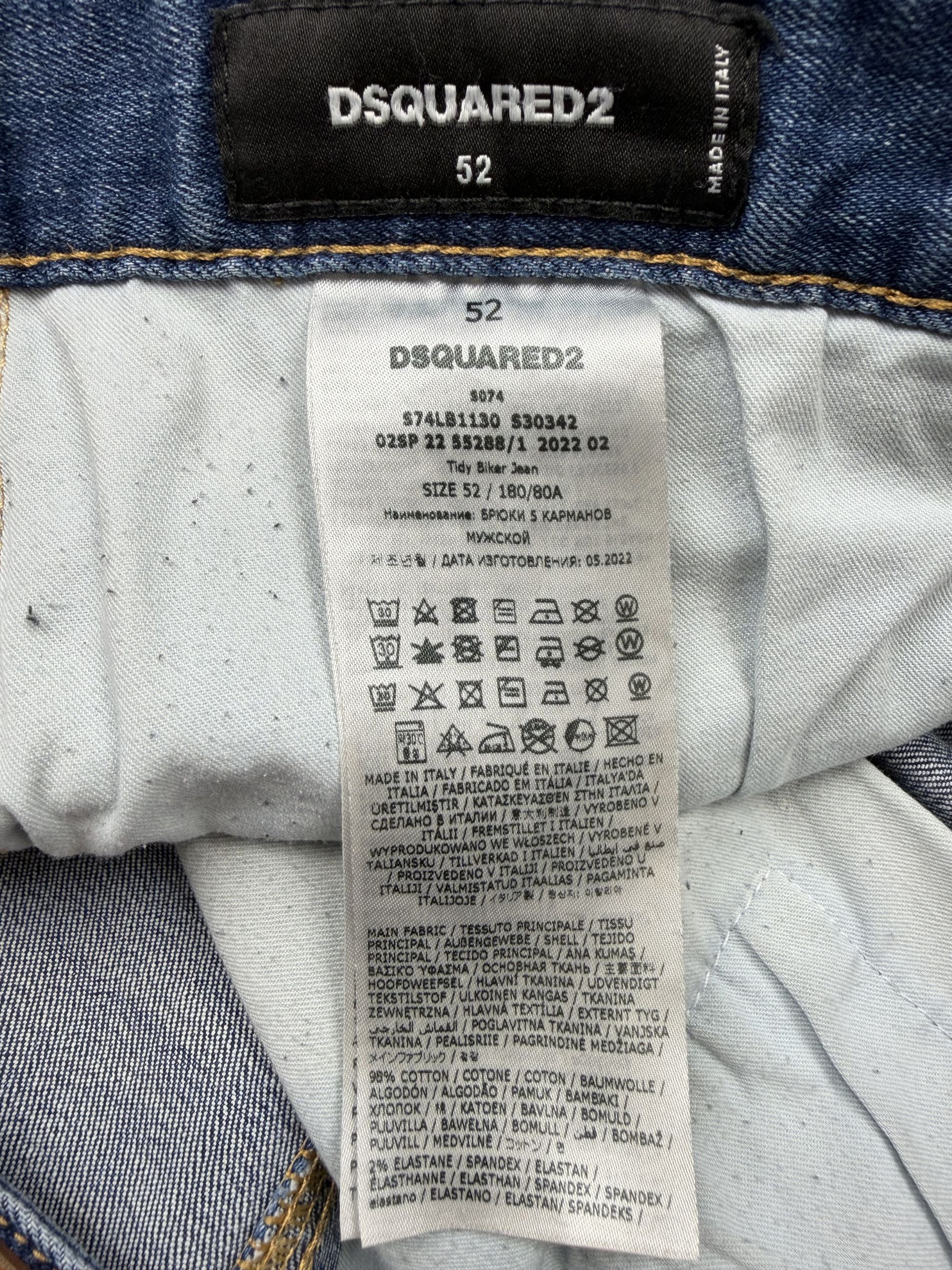 DSquared2 Distressed Denim Jeans - Blue Dsquared2