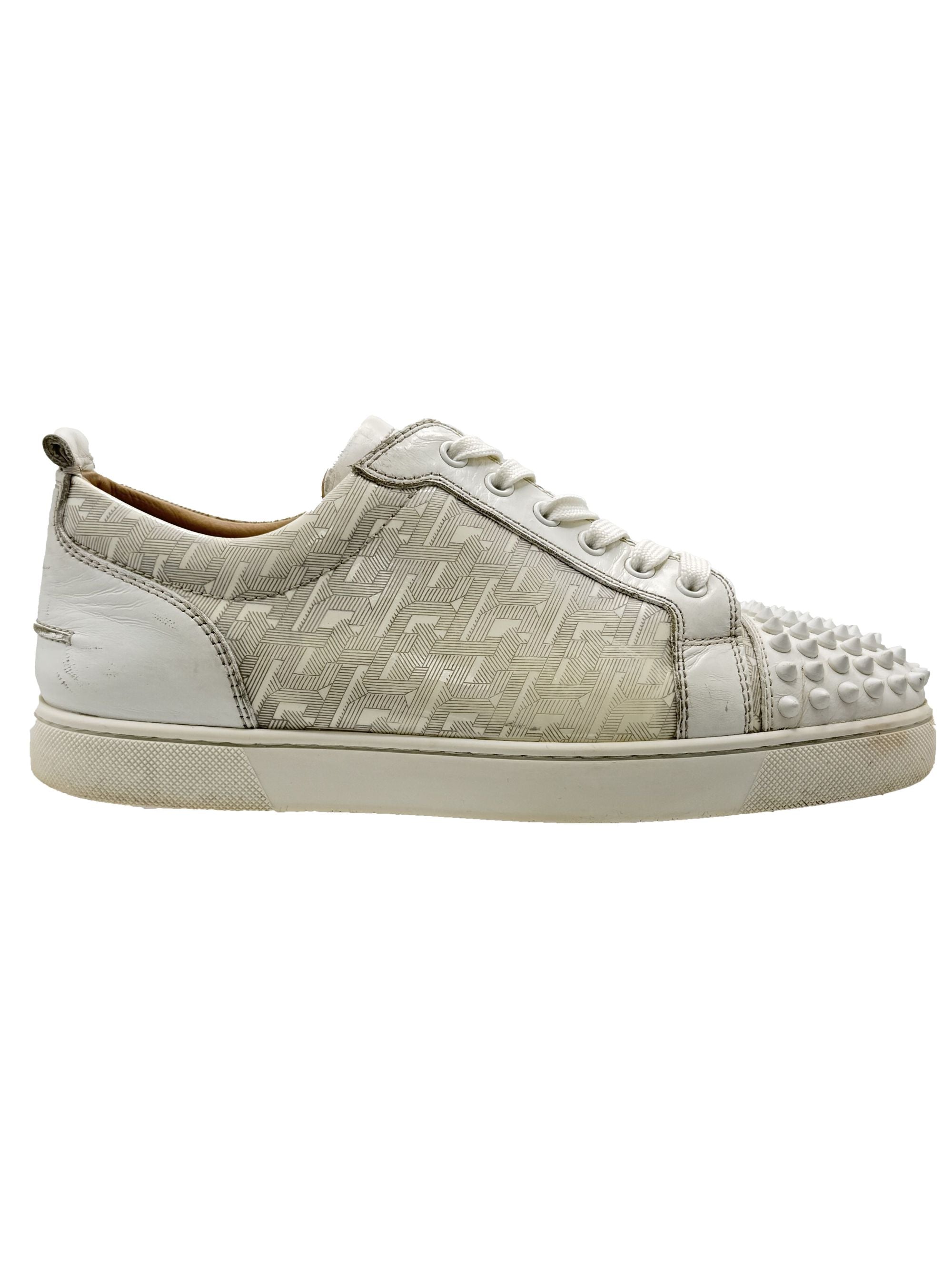 Louboutin Low Spike - White Christian Louboutin