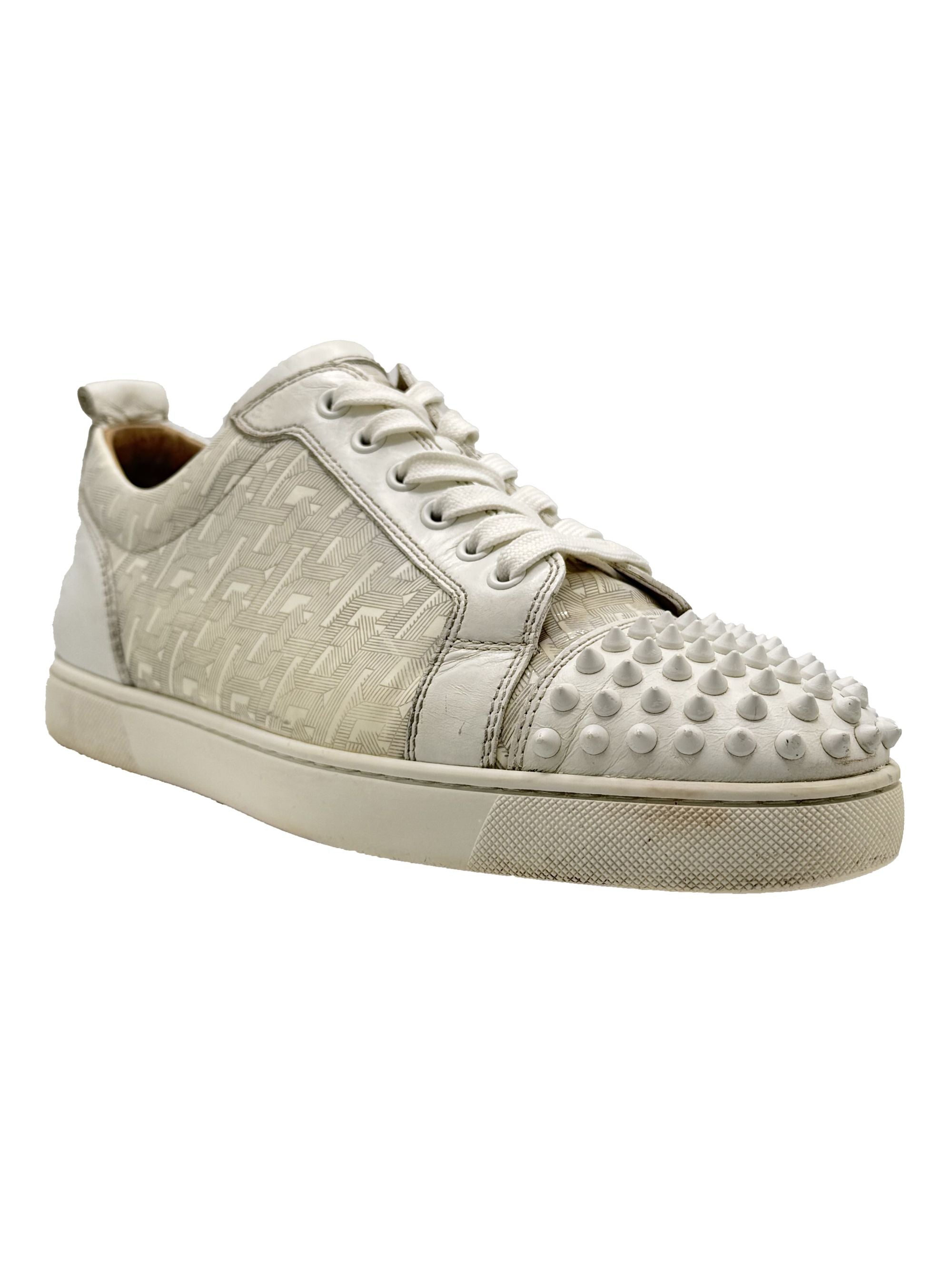 Louboutin Low Spike - White Christian Louboutin