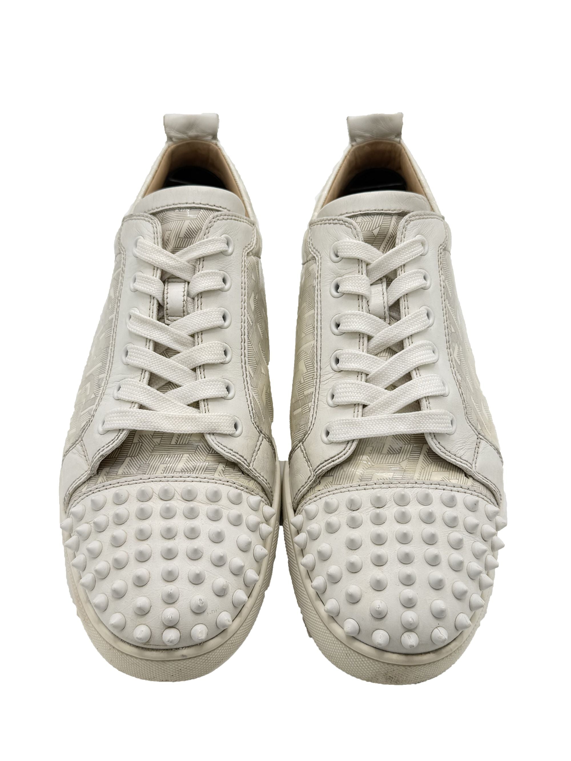Louboutin Low Spike - White Christian Louboutin