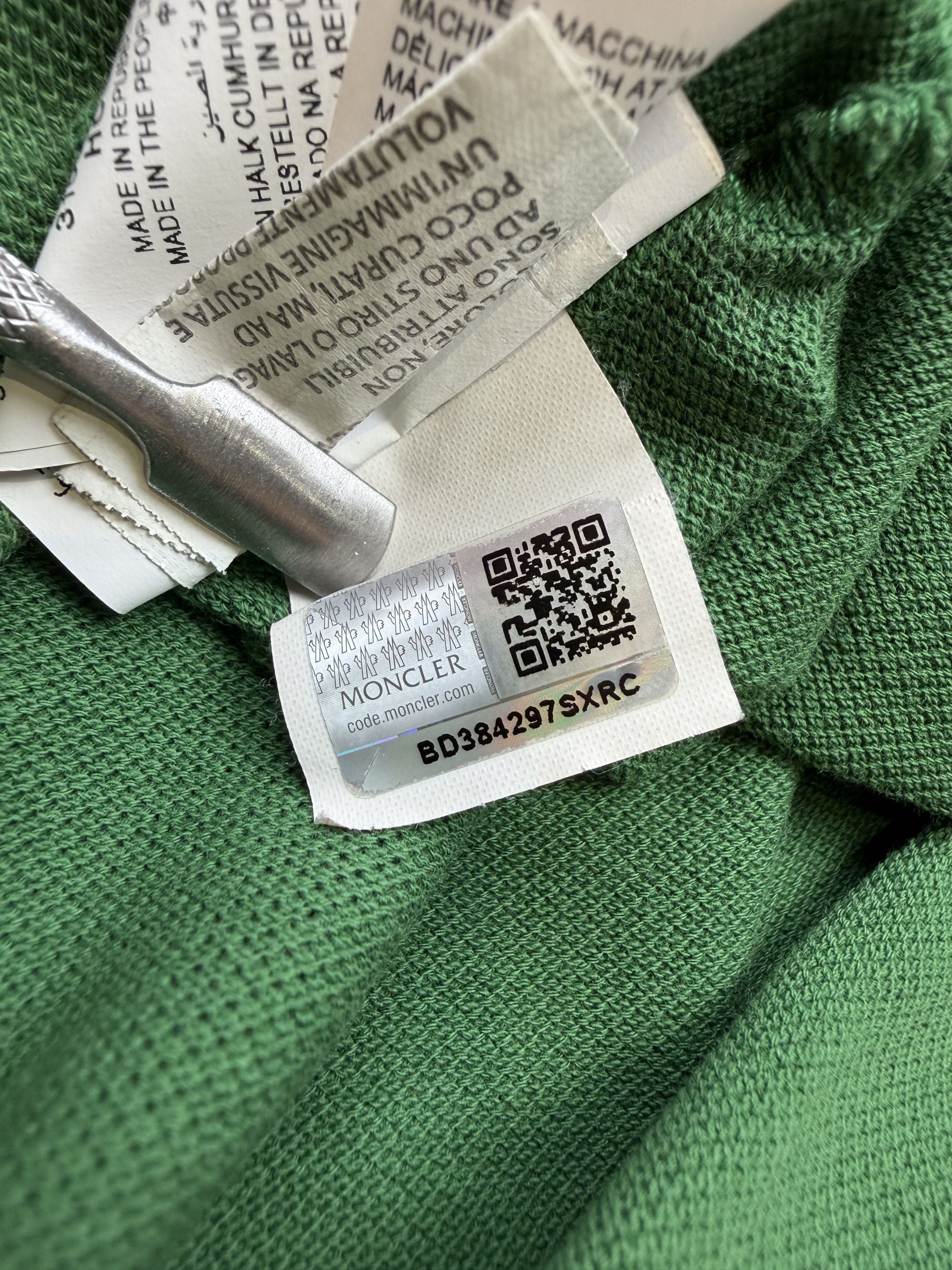 Moncler Badge Polo - Green Moncler