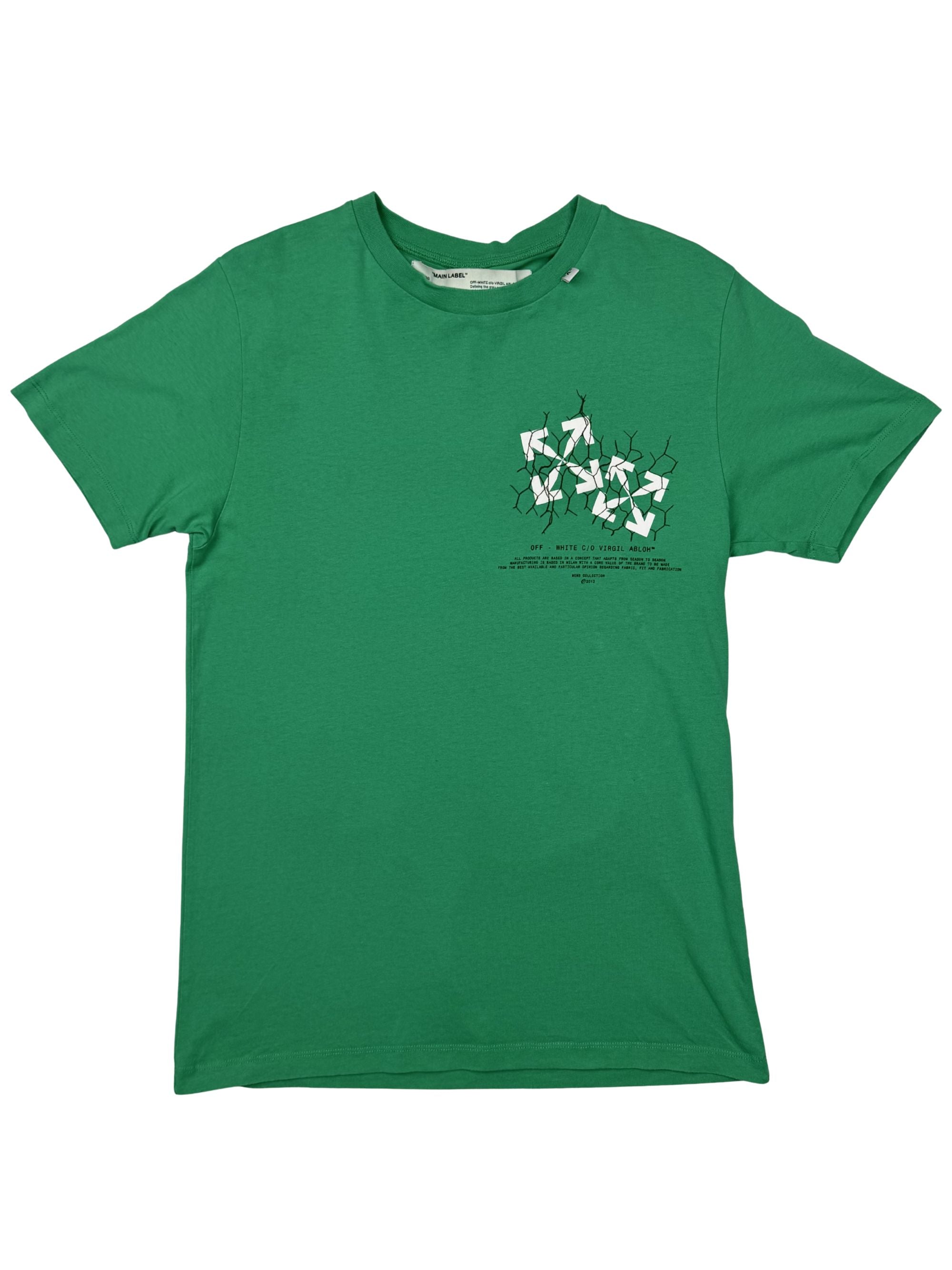 Off White Fence Arrow Logo T-Shirt - Green Off-White