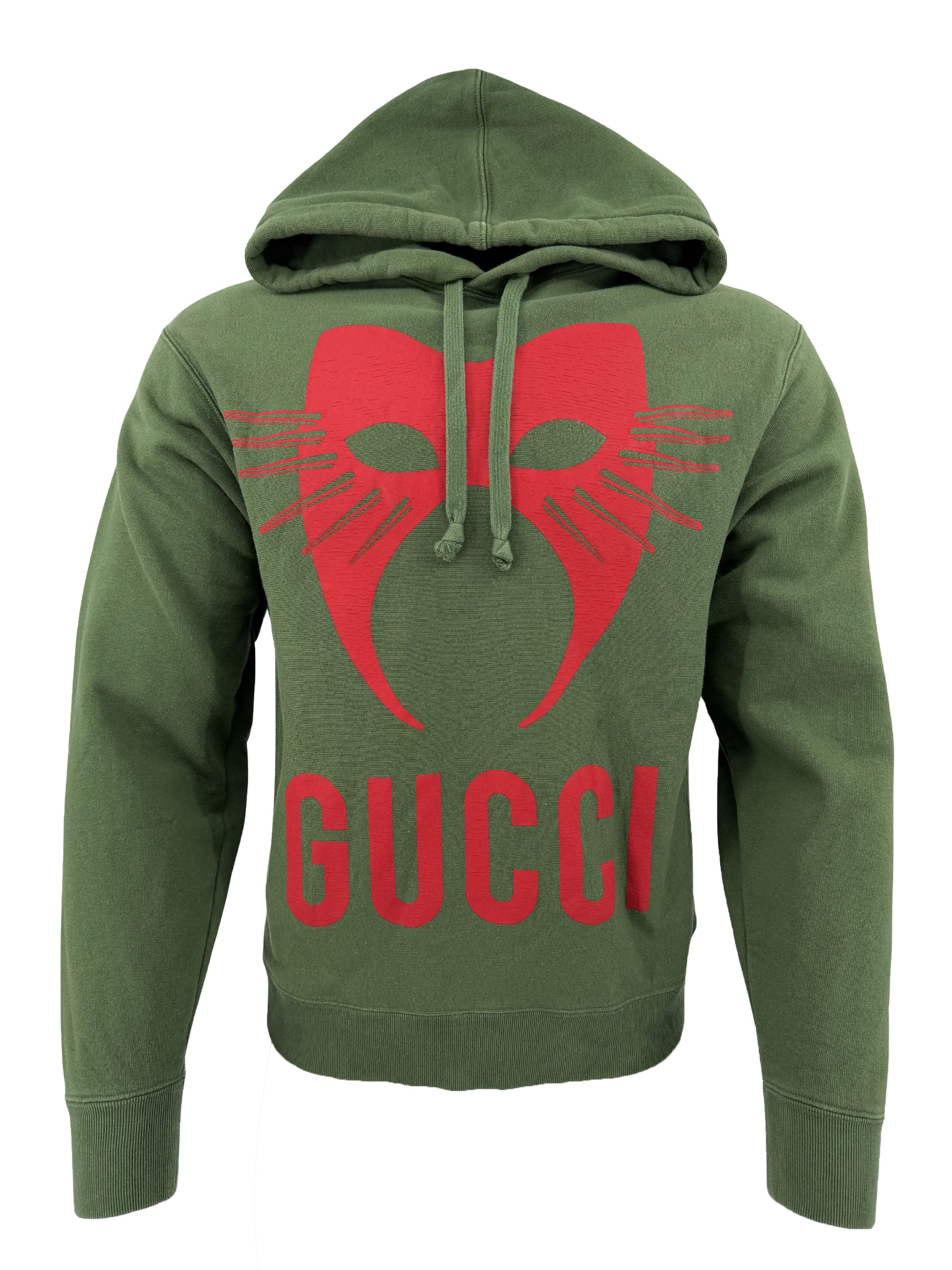 Gucci Manifesto Mask Hoodie - Khaki Gucci