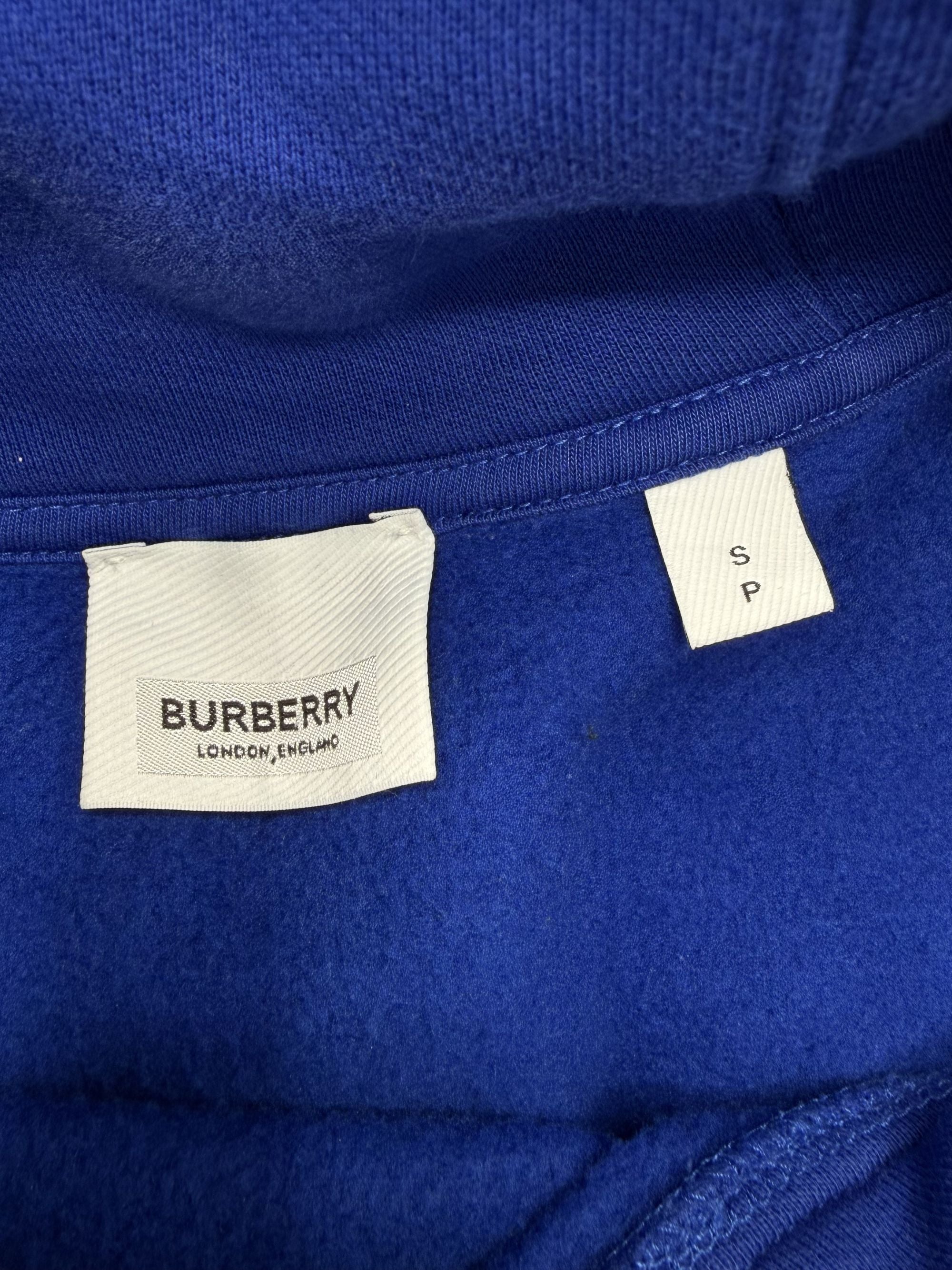 Burberry Letter Graphic Hoodie - Blue Burberry