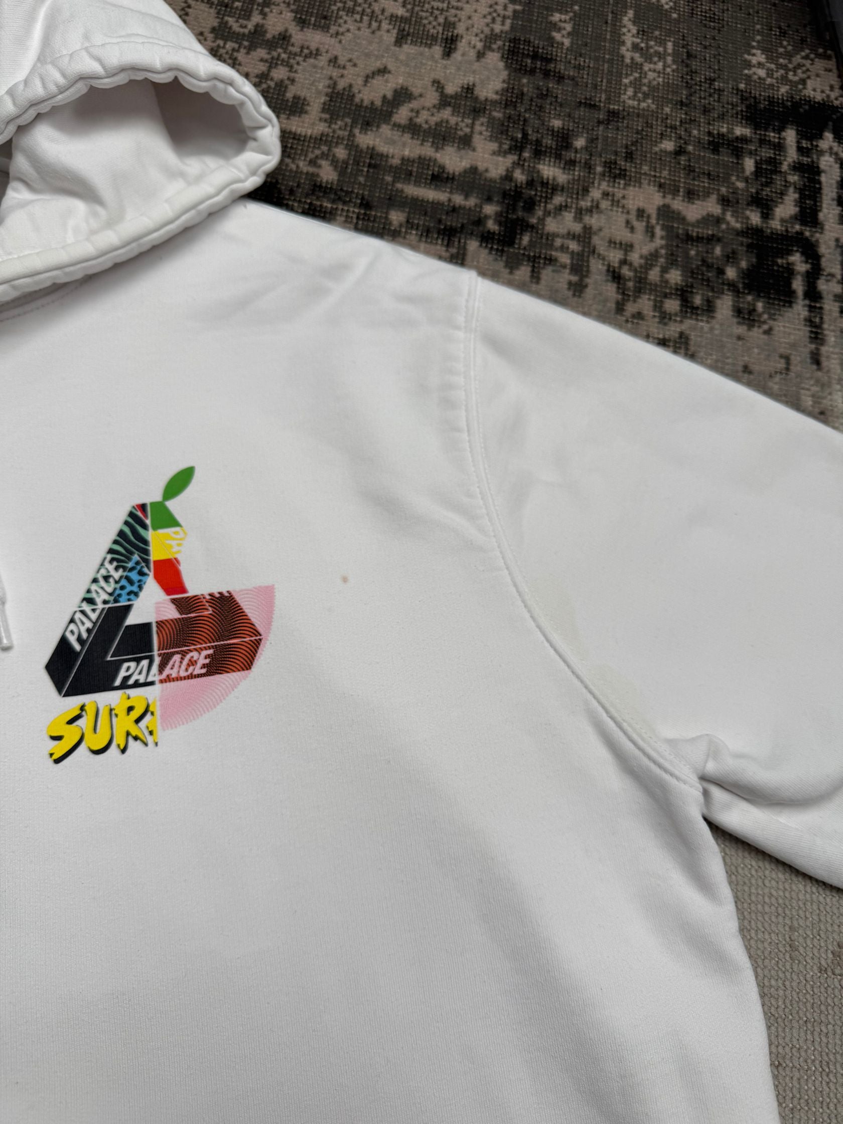 Palace Mix Up Triferg Hoodie - White Palace
