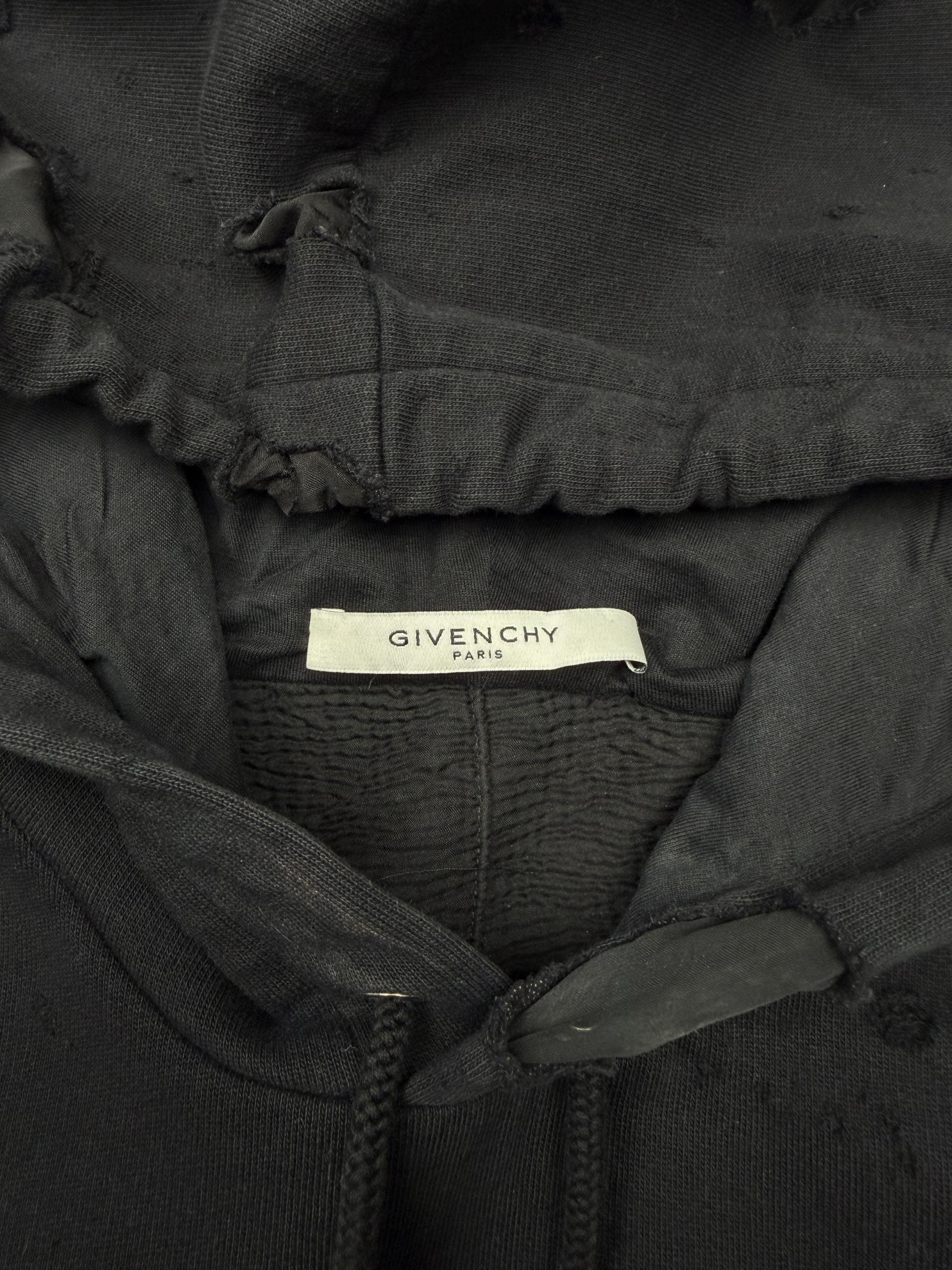 Givenchy Distressed Hoodie - Black Givenchy