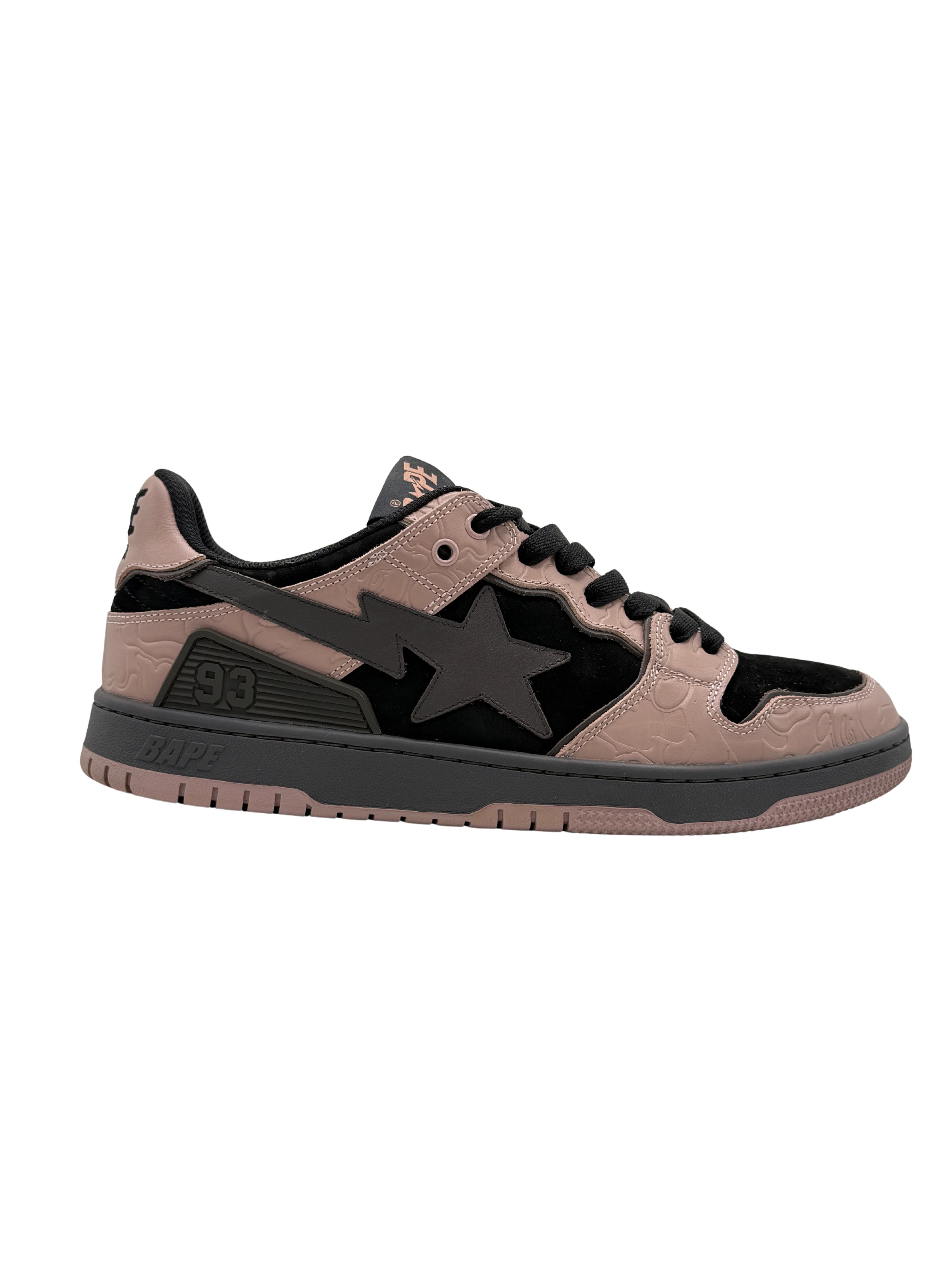 BAPE SK8 STA Trainer - Black / Pink BAPE