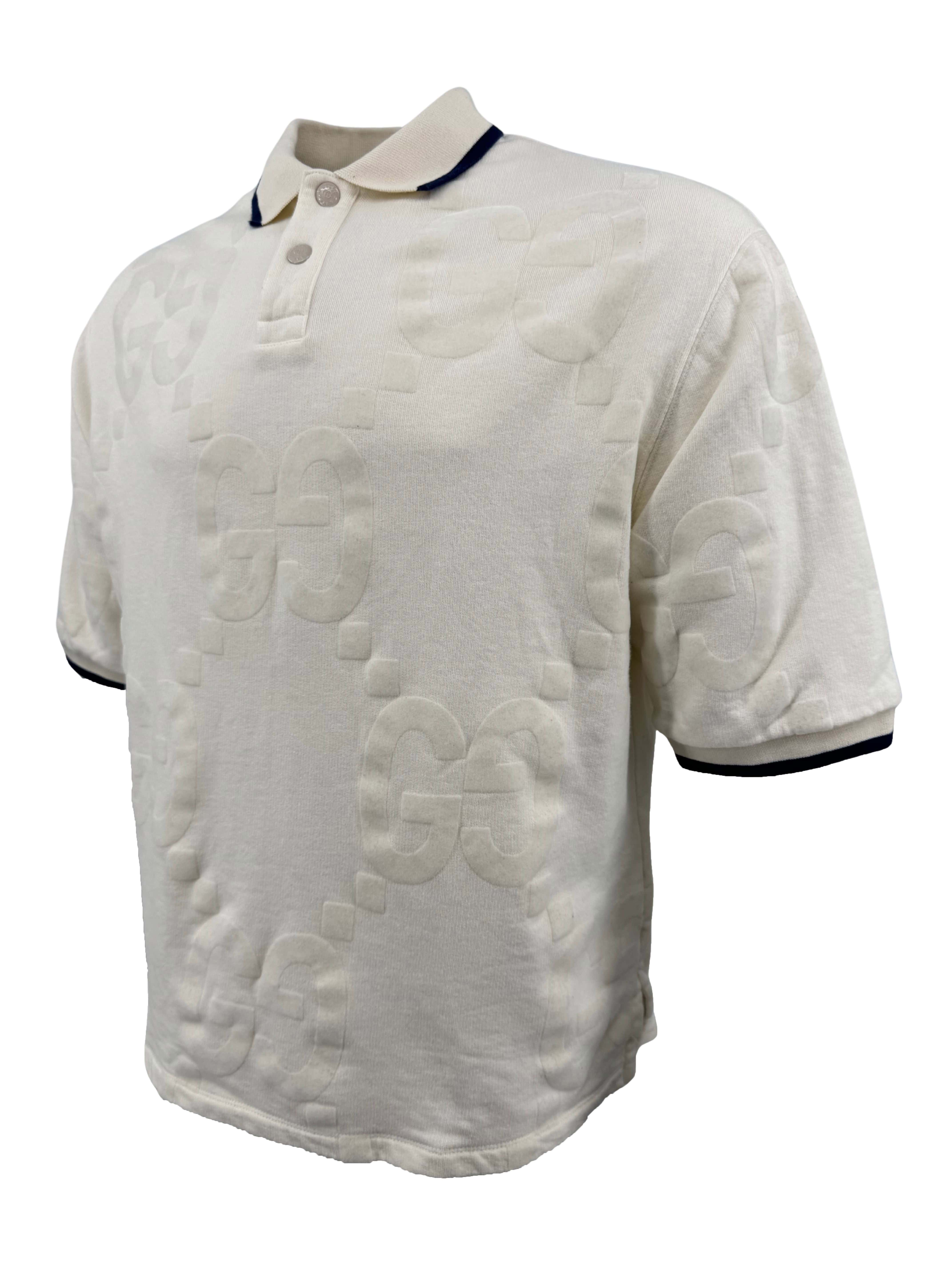 Gucci Jumbo GG Jacquard Polo - Cream Gucci