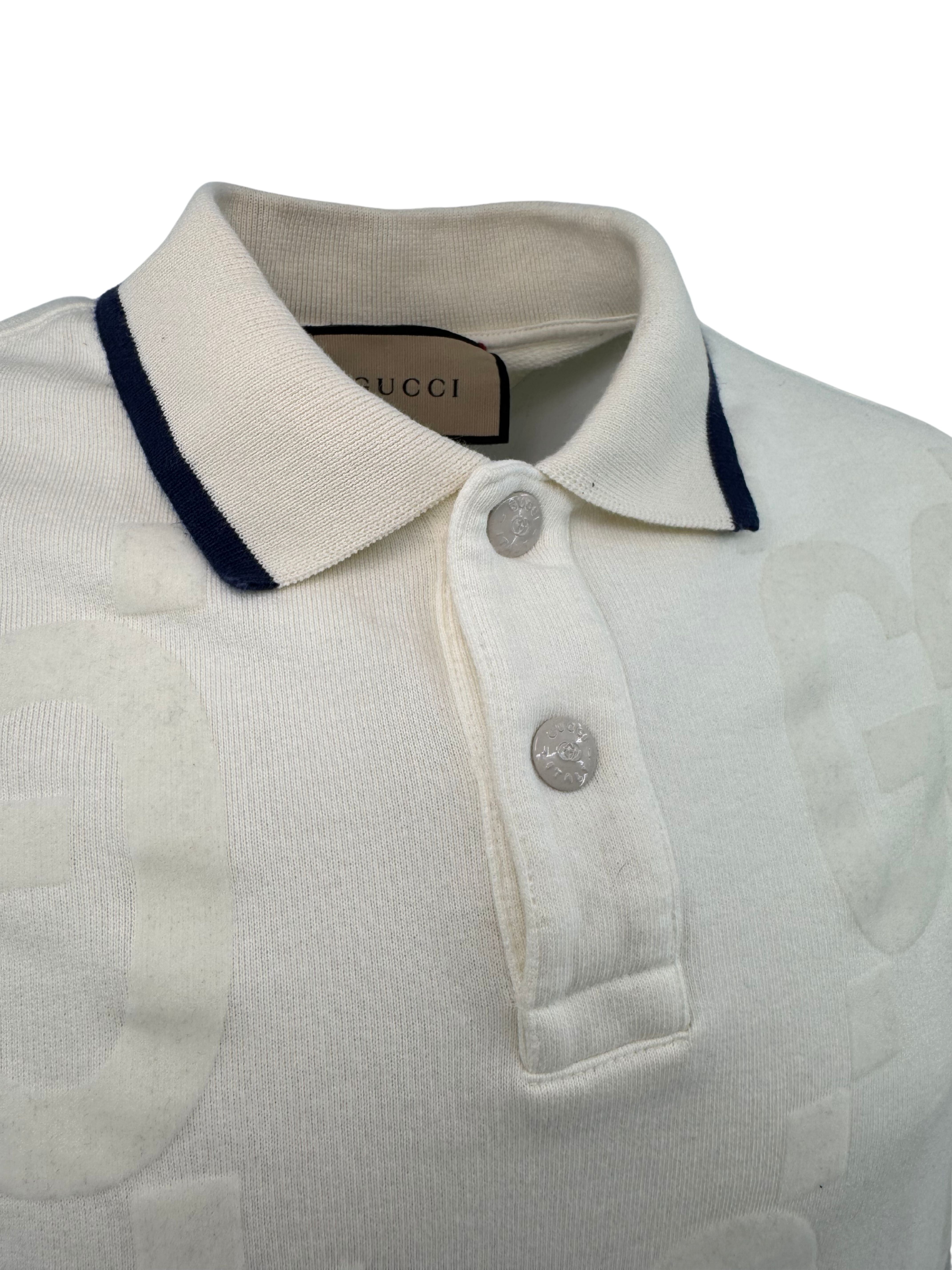 Gucci Jumbo GG Jacquard Polo - Cream Gucci