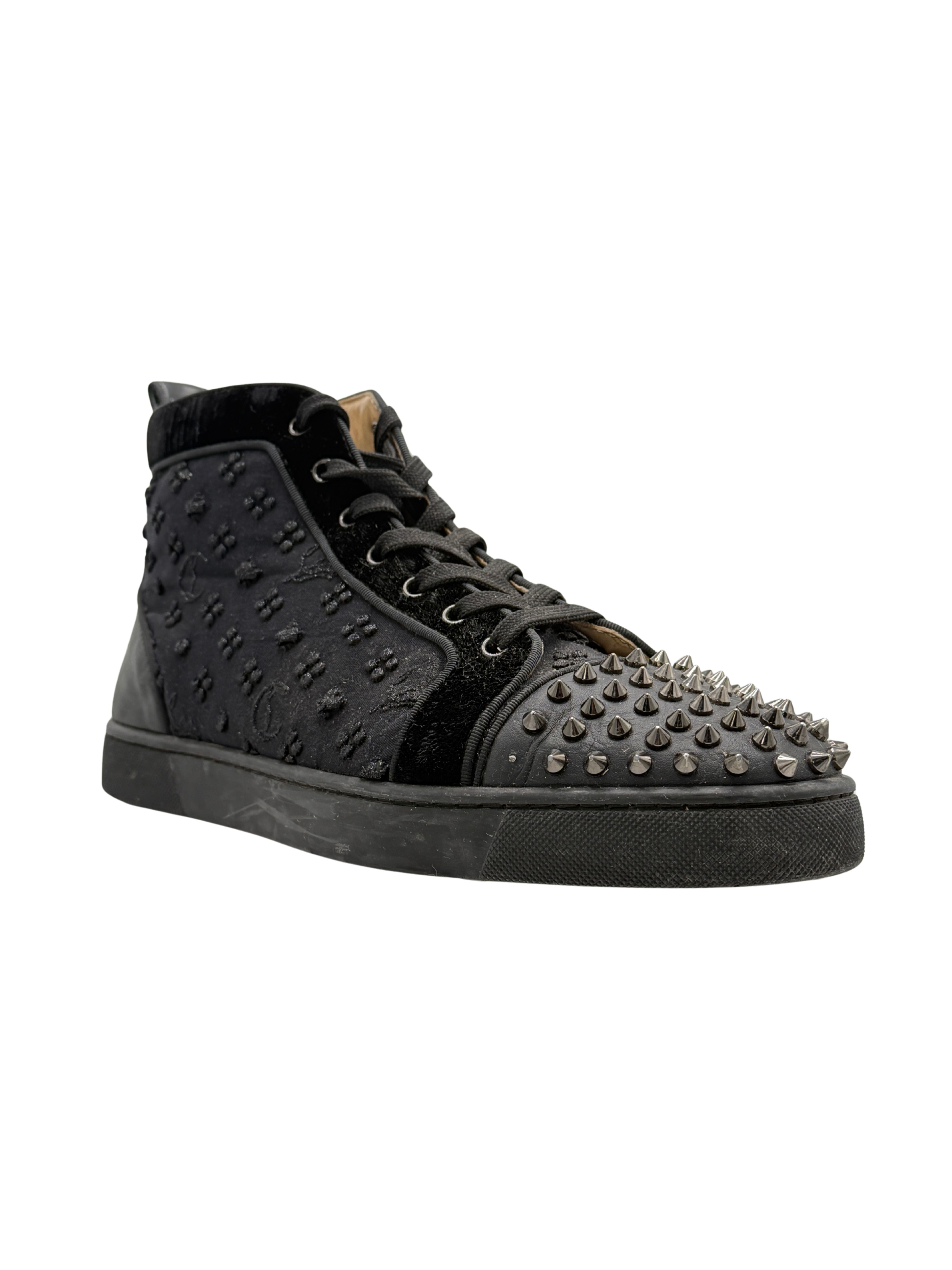 Christian Louboutin High Spikes Trainer - Black