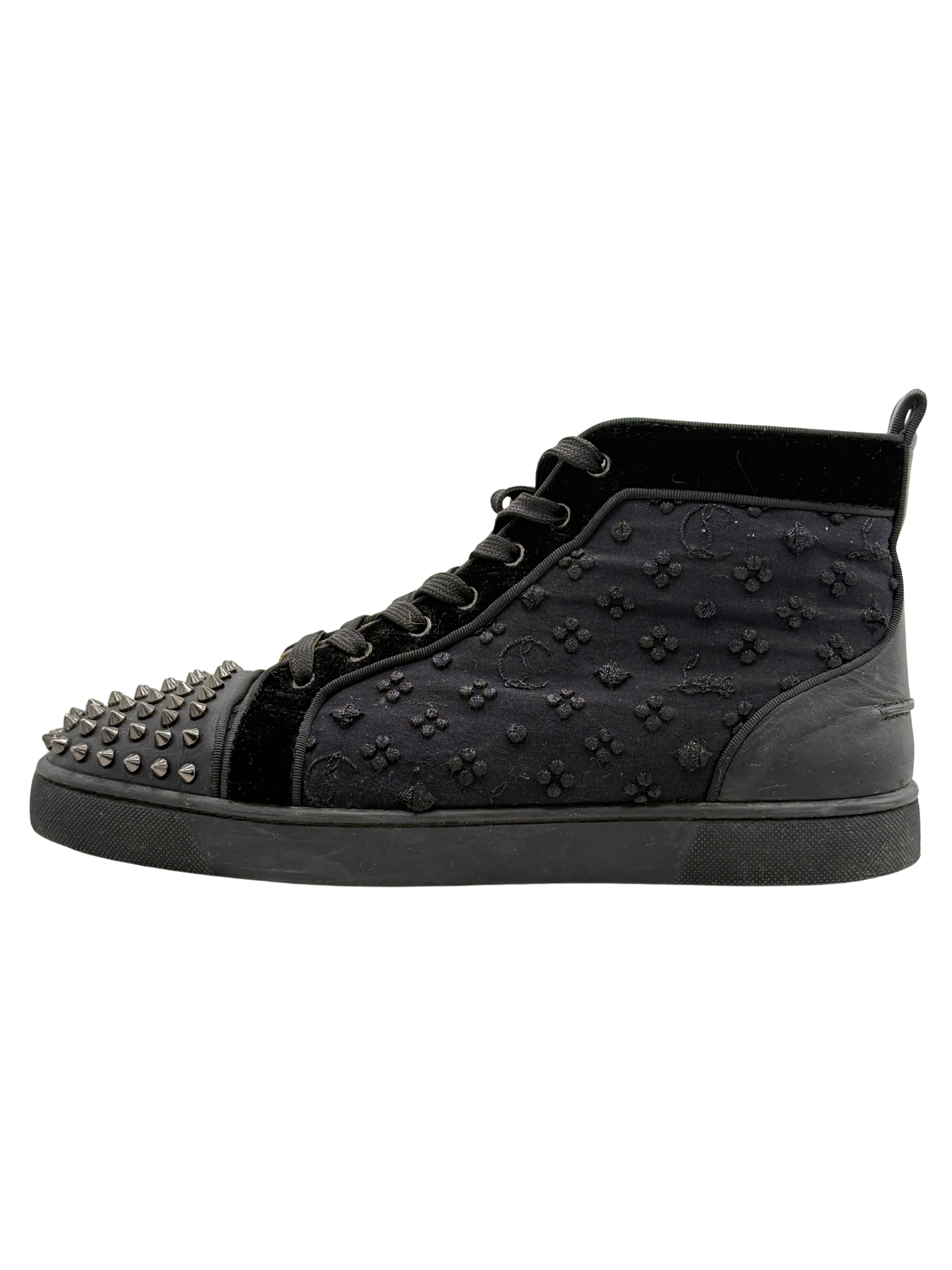 Christian Louboutin High Spikes Trainer - Black