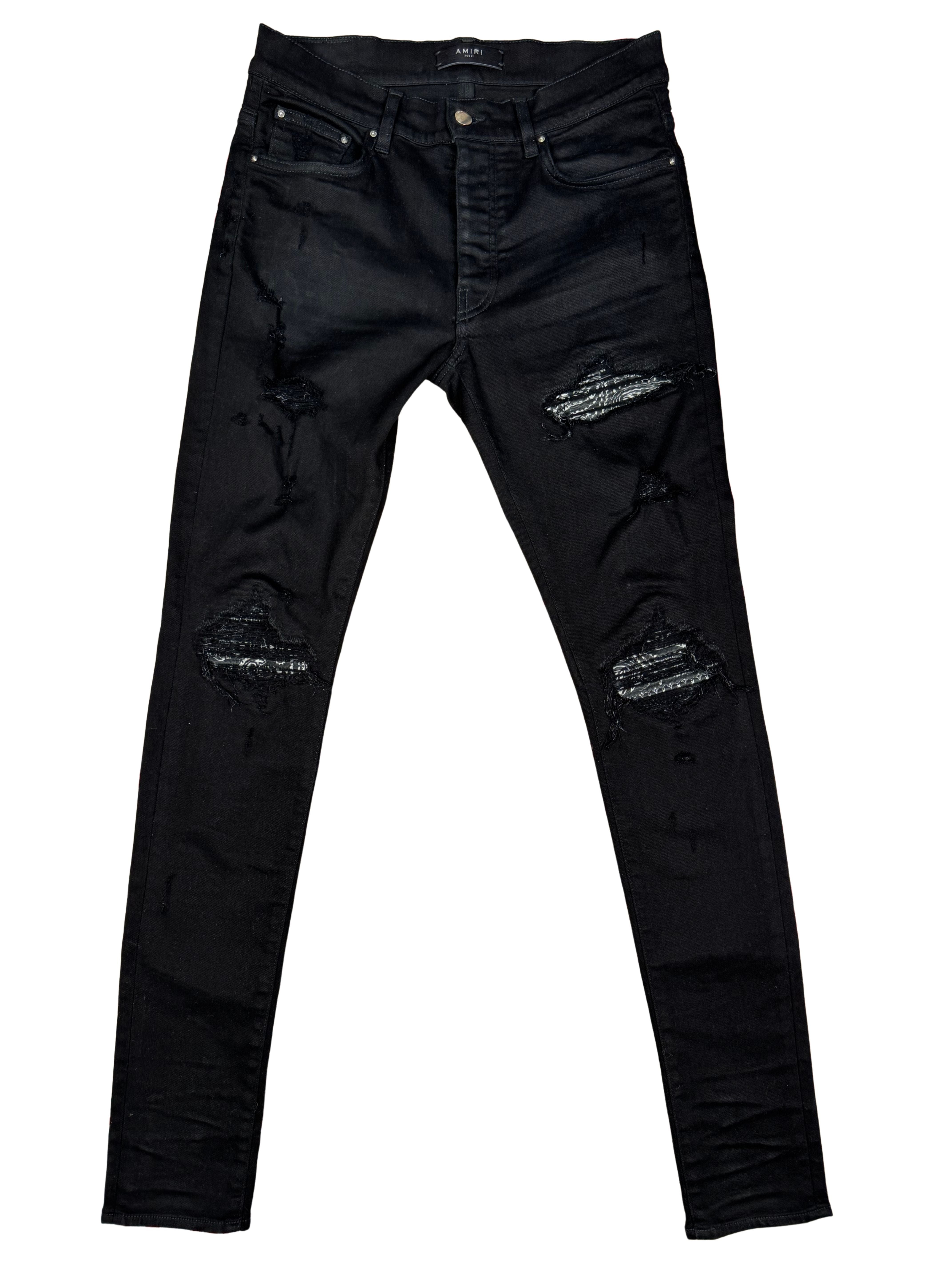 Amiri MX1 Bandana Jeans - Black Amiri