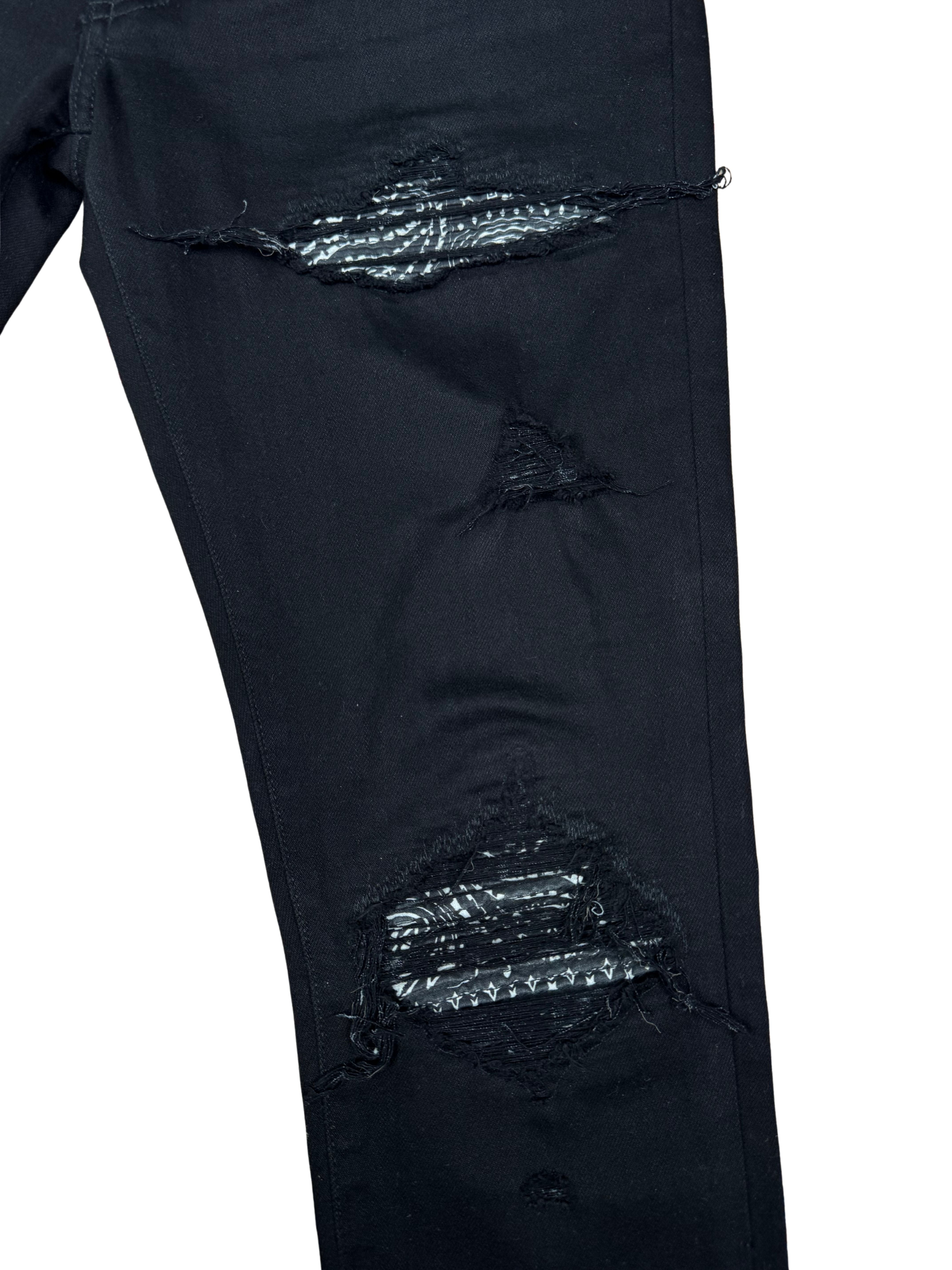 Amiri MX1 Bandana Jeans - Black Amiri