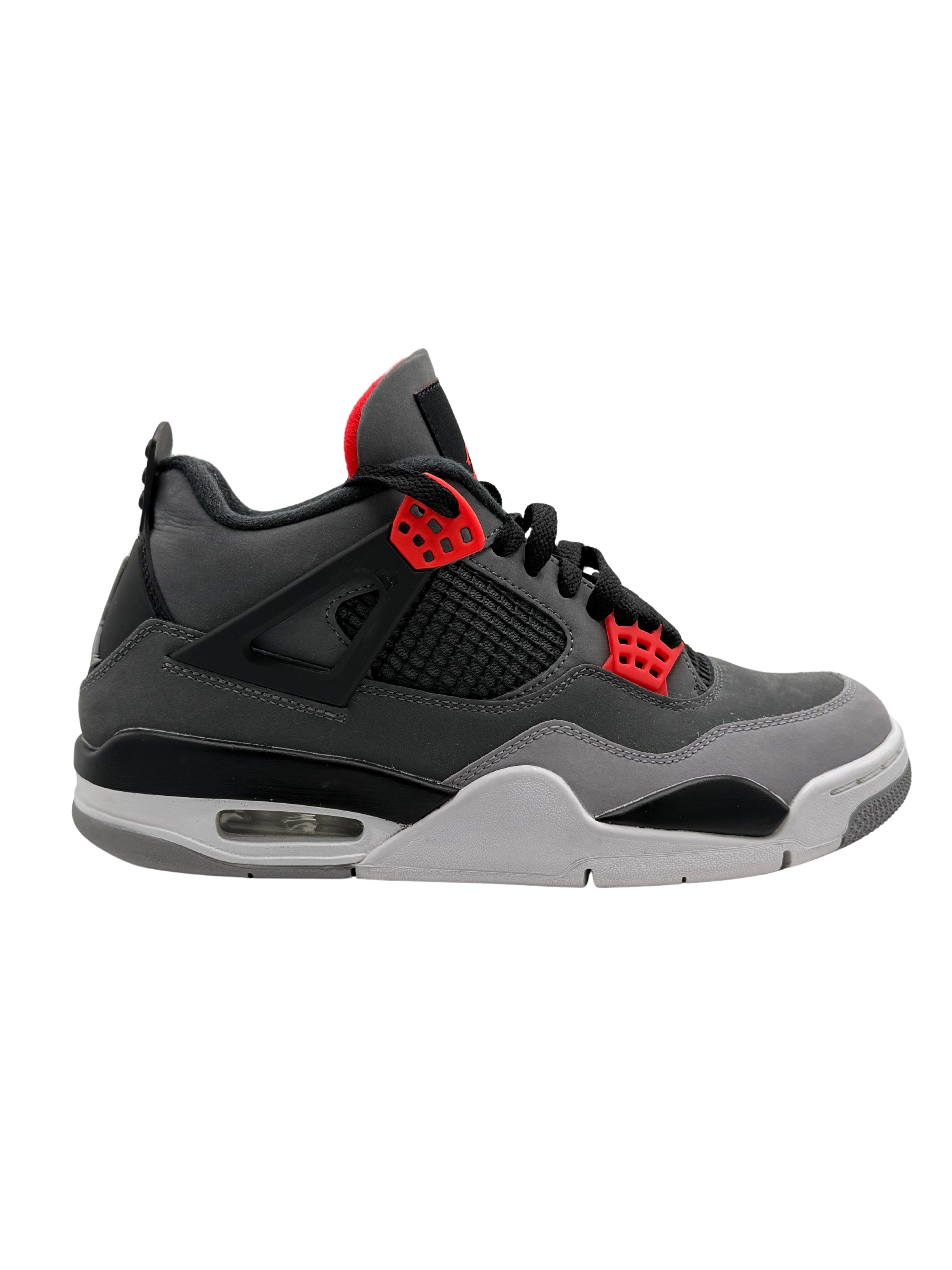 Nike Air Jordan 4 Retro Infrared Trainer - Grey