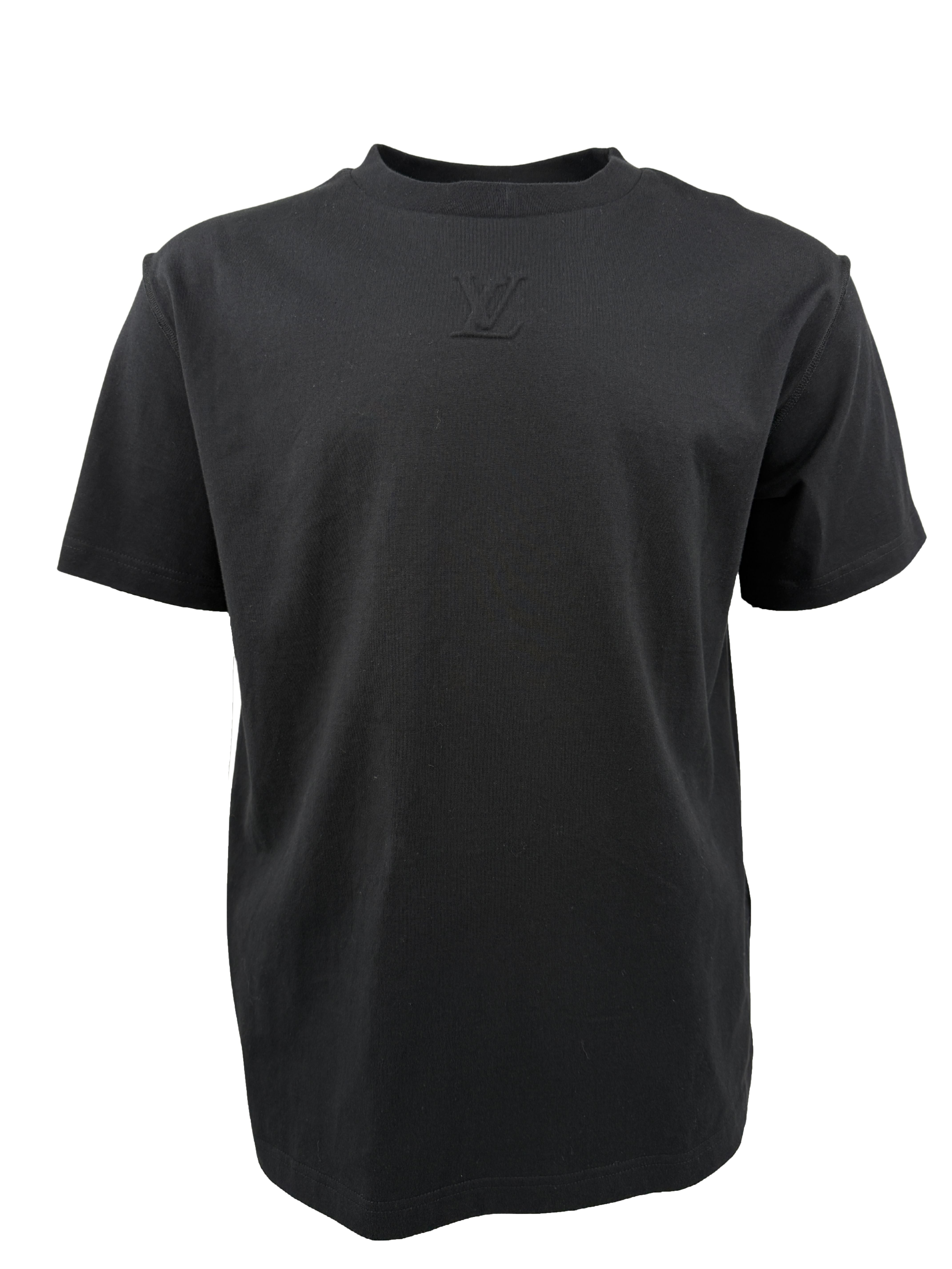 Louis Vuitton Embossed LV T-Shirt - Black (Unused) Louis Vuitton