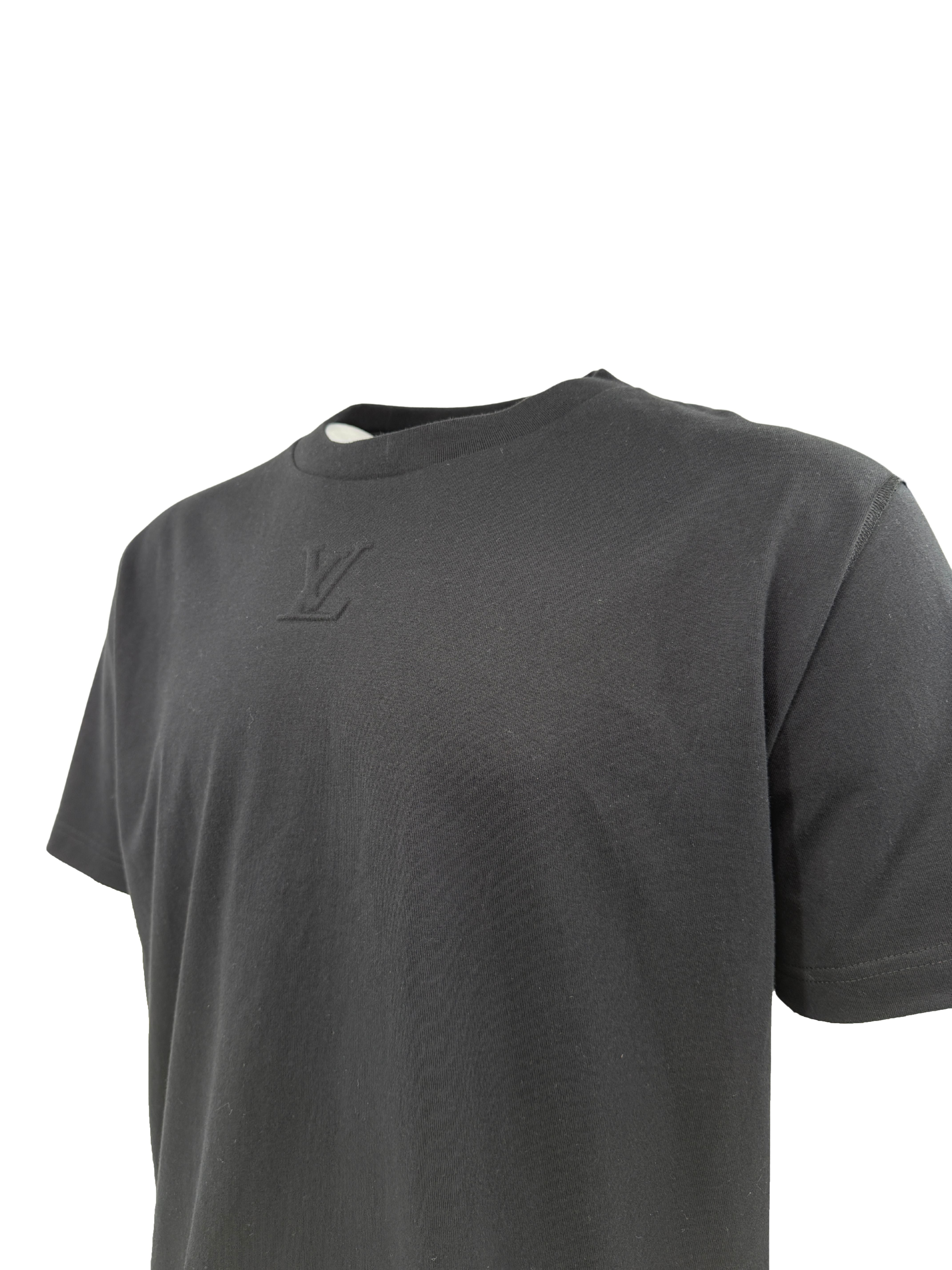 Louis Vuitton Embossed LV T-Shirt - Black (Unused) Louis Vuitton