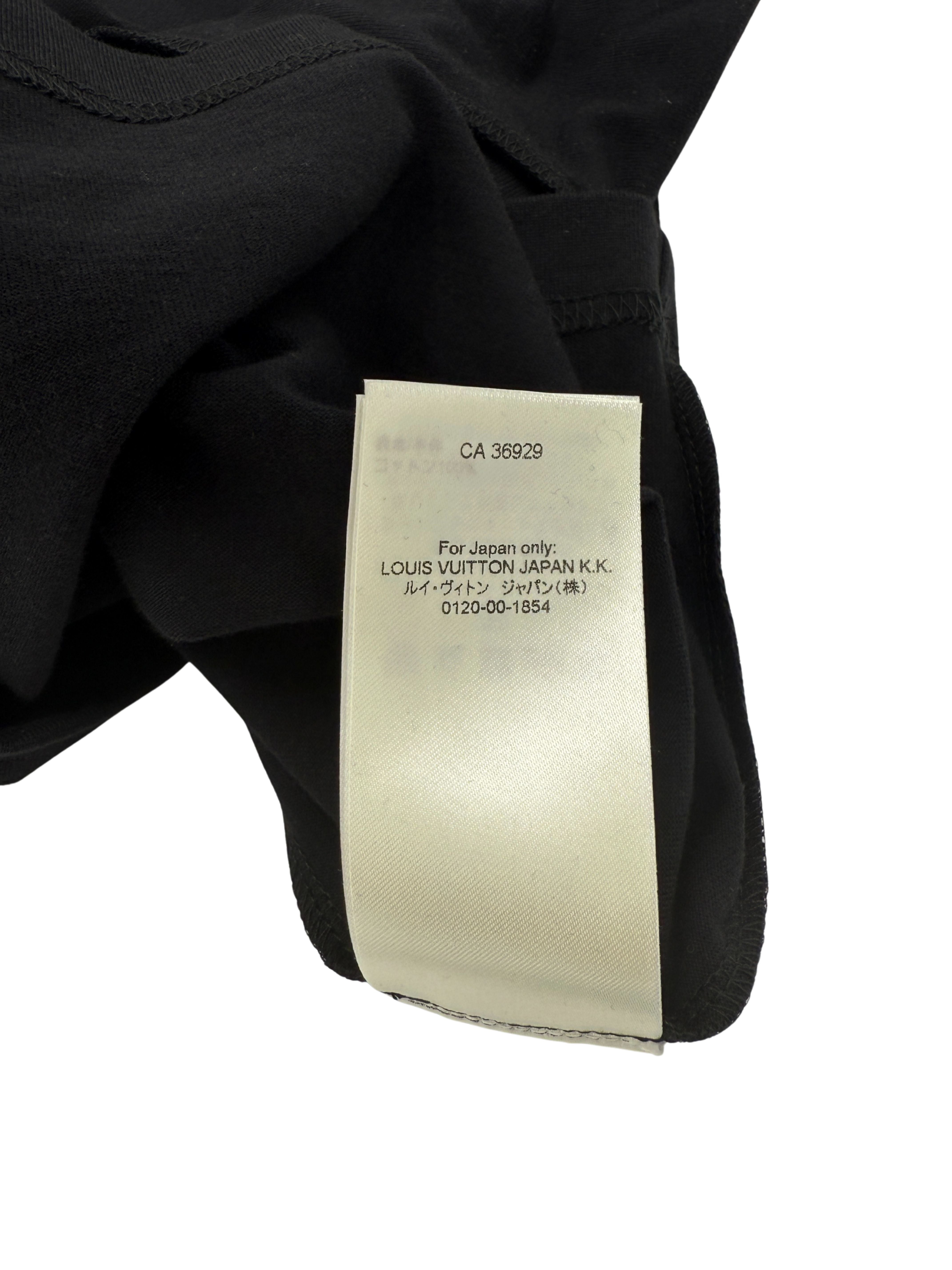 Louis Vuitton Embossed LV T-Shirt - Black (Unused) Louis Vuitton