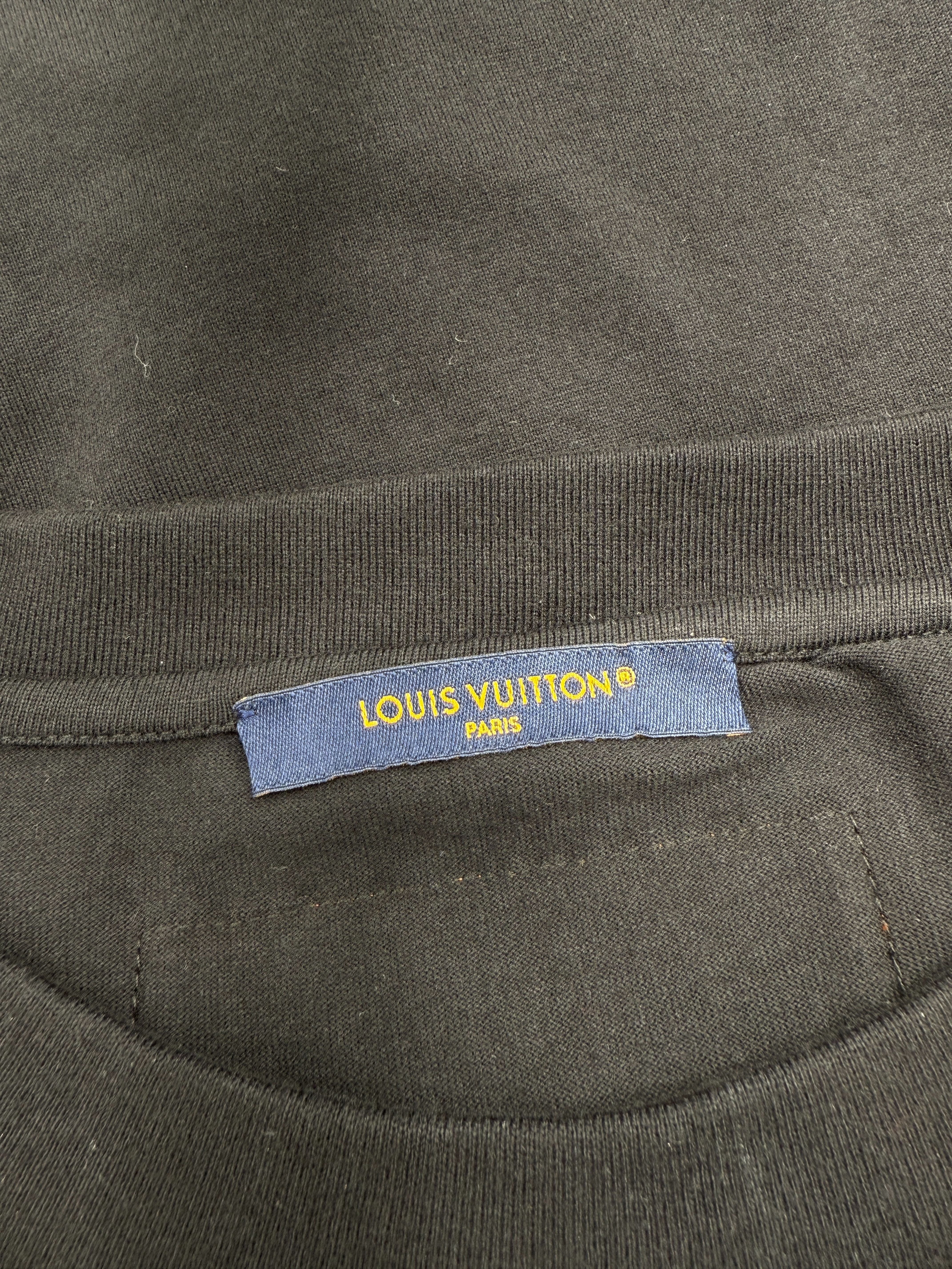Louis Vuitton Embossed LV T-Shirt - Black (Unused) Louis Vuitton