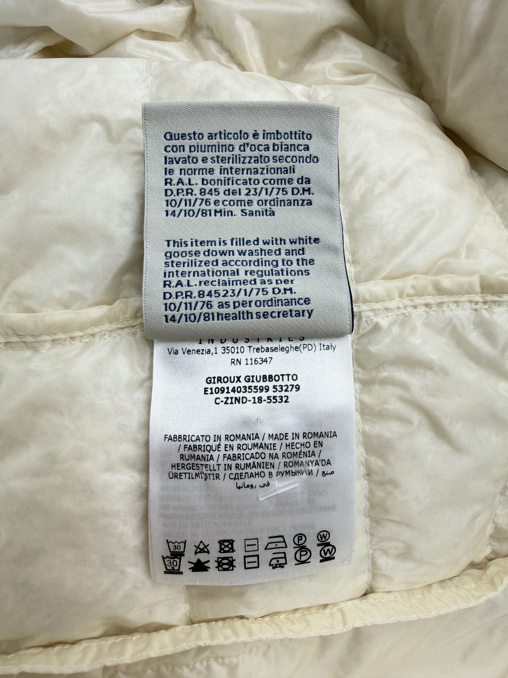 Moncler Giroux Hooded Down Jacket - Cream Moncler