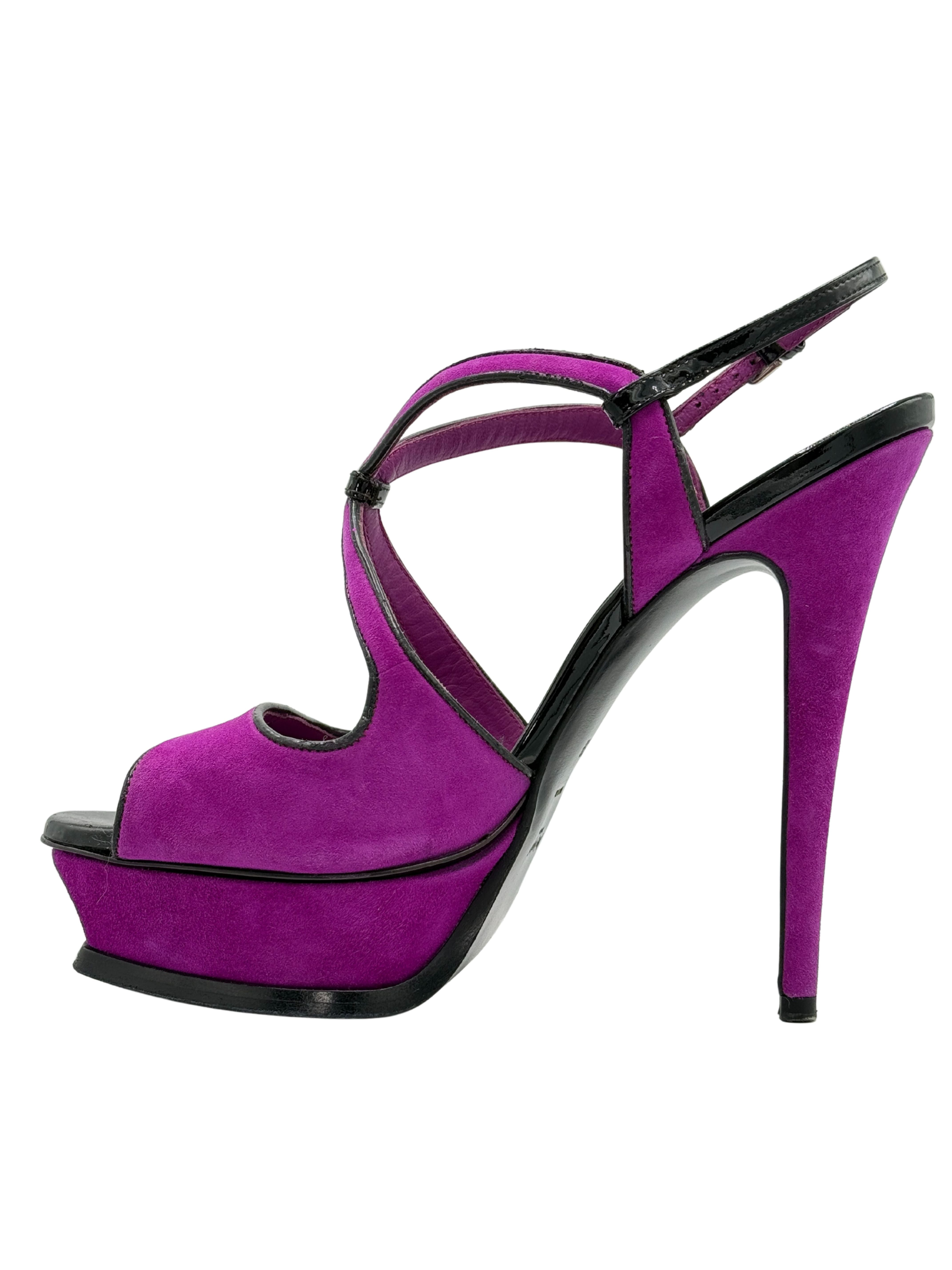 Yves Saint Laurent Tribute Sandals - Purple