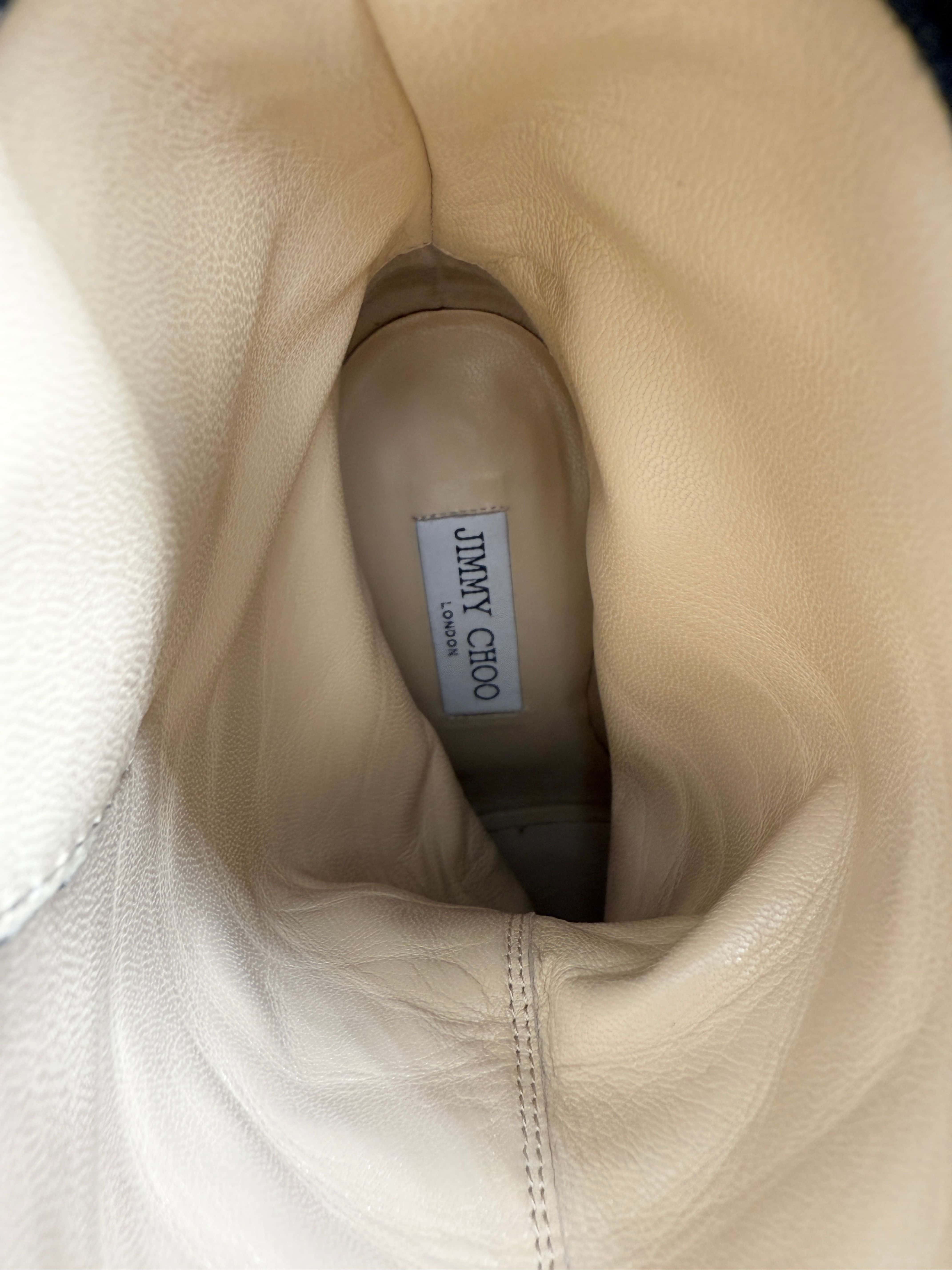 Jimmy Choo Dart Biker Leather Heeled Ankle Bootie - Black