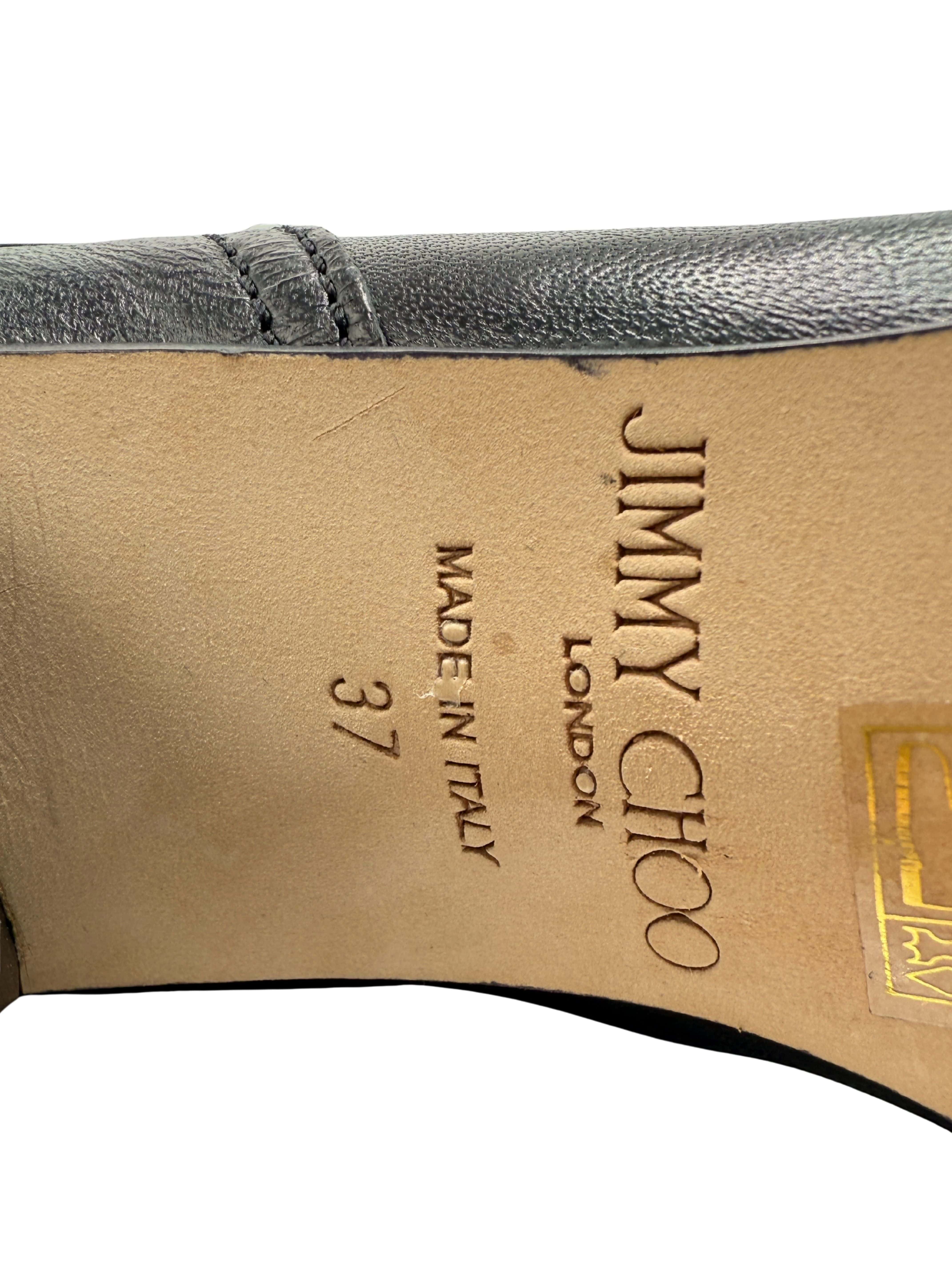 Jimmy Choo Dart Biker Leather Heeled Ankle Bootie - Black